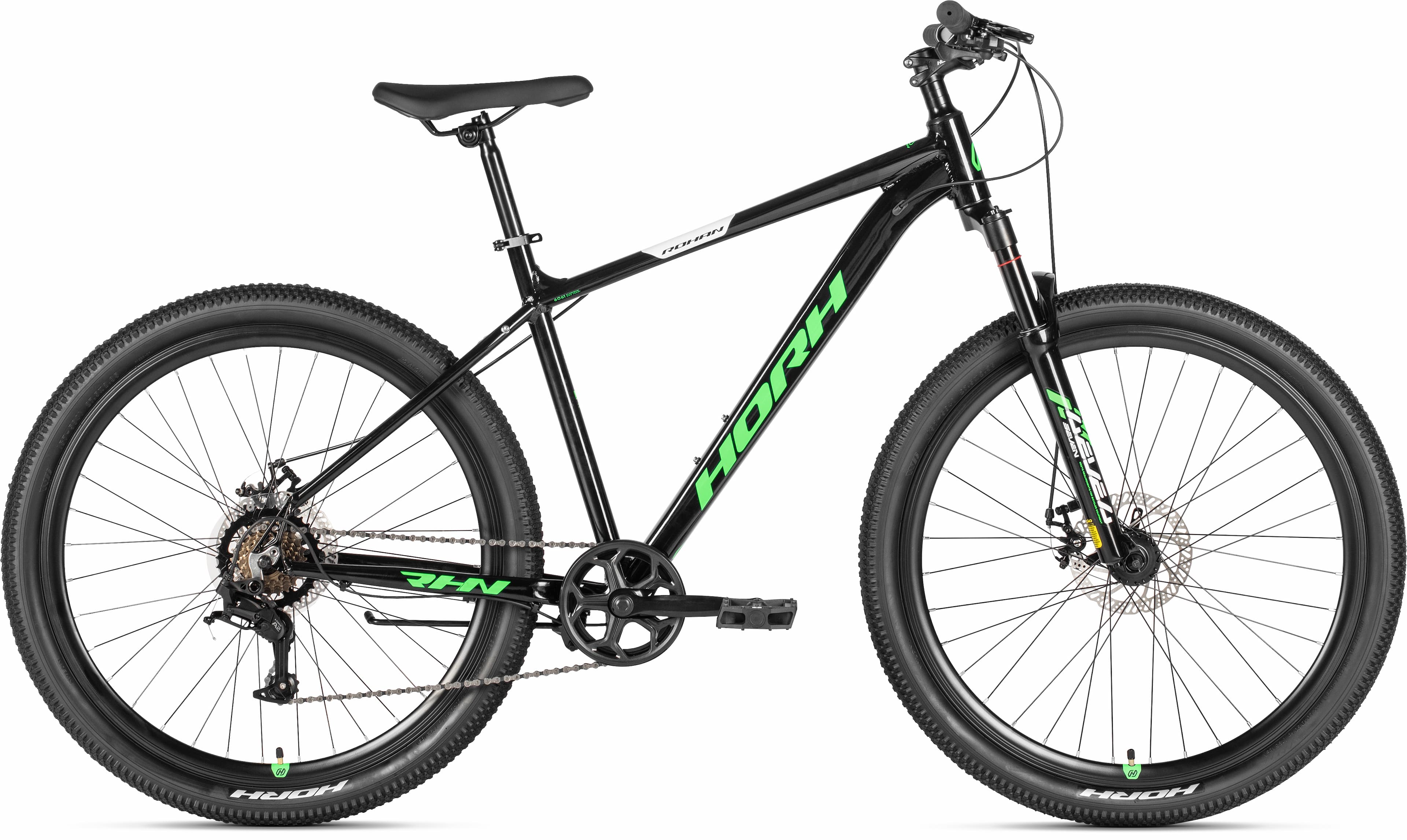 Велосипед HORH ROHAN RMD7.0 27,5" (2026) BLACK GREEN WHITE