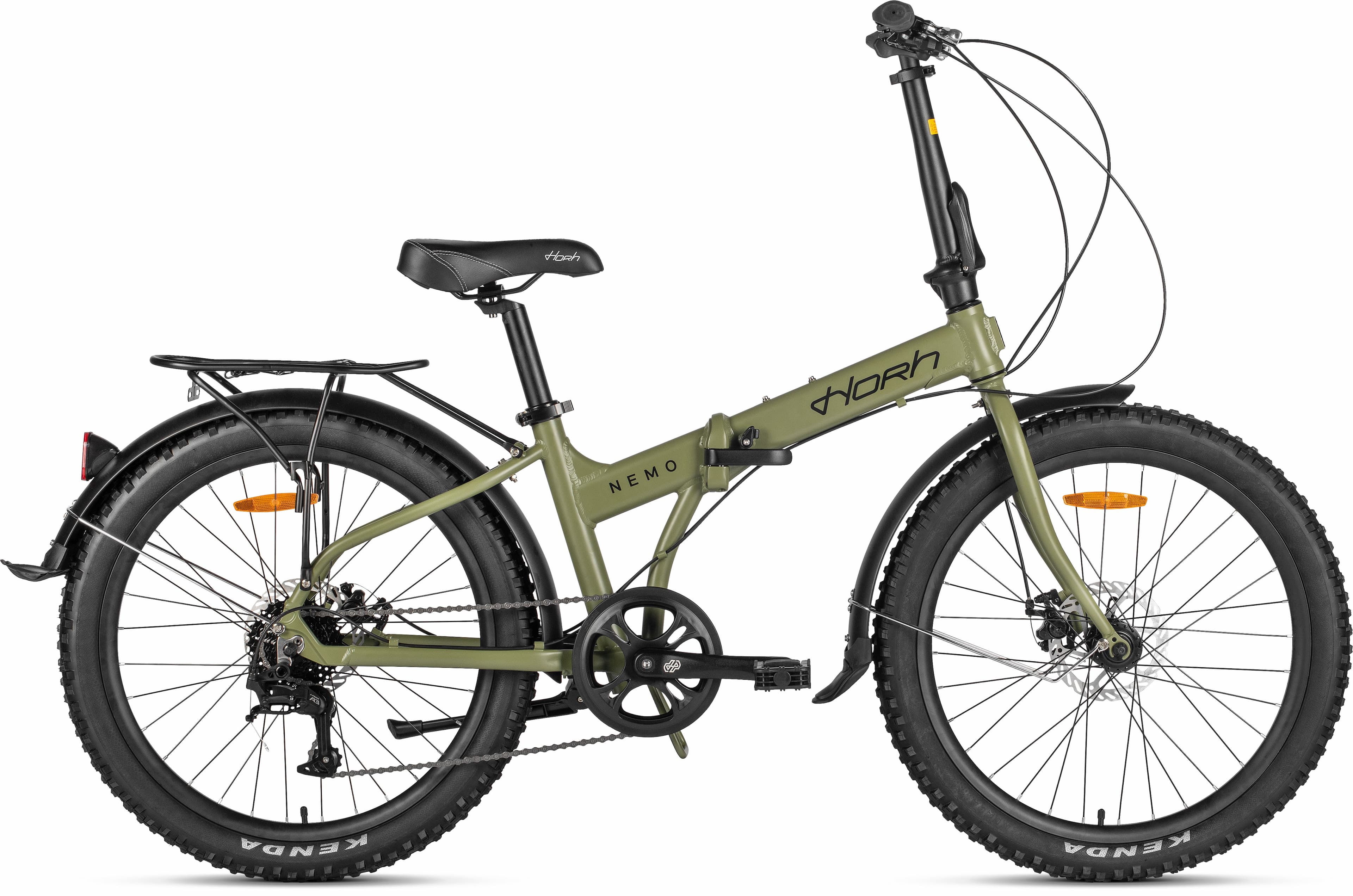 Велосипед HORH NEMO 8SP MD FAT 24" (2026) Dark Green