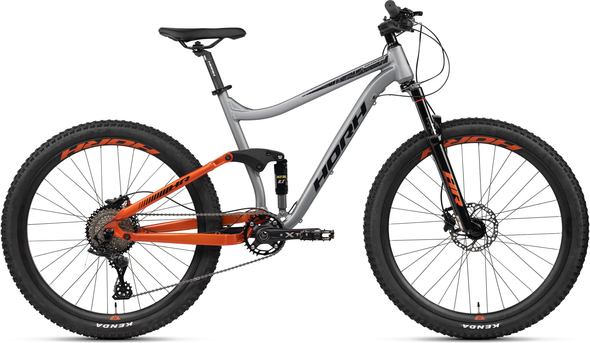 Велосипед HORH BEAVER 27.5" (2024) Grey-Оrange-Black