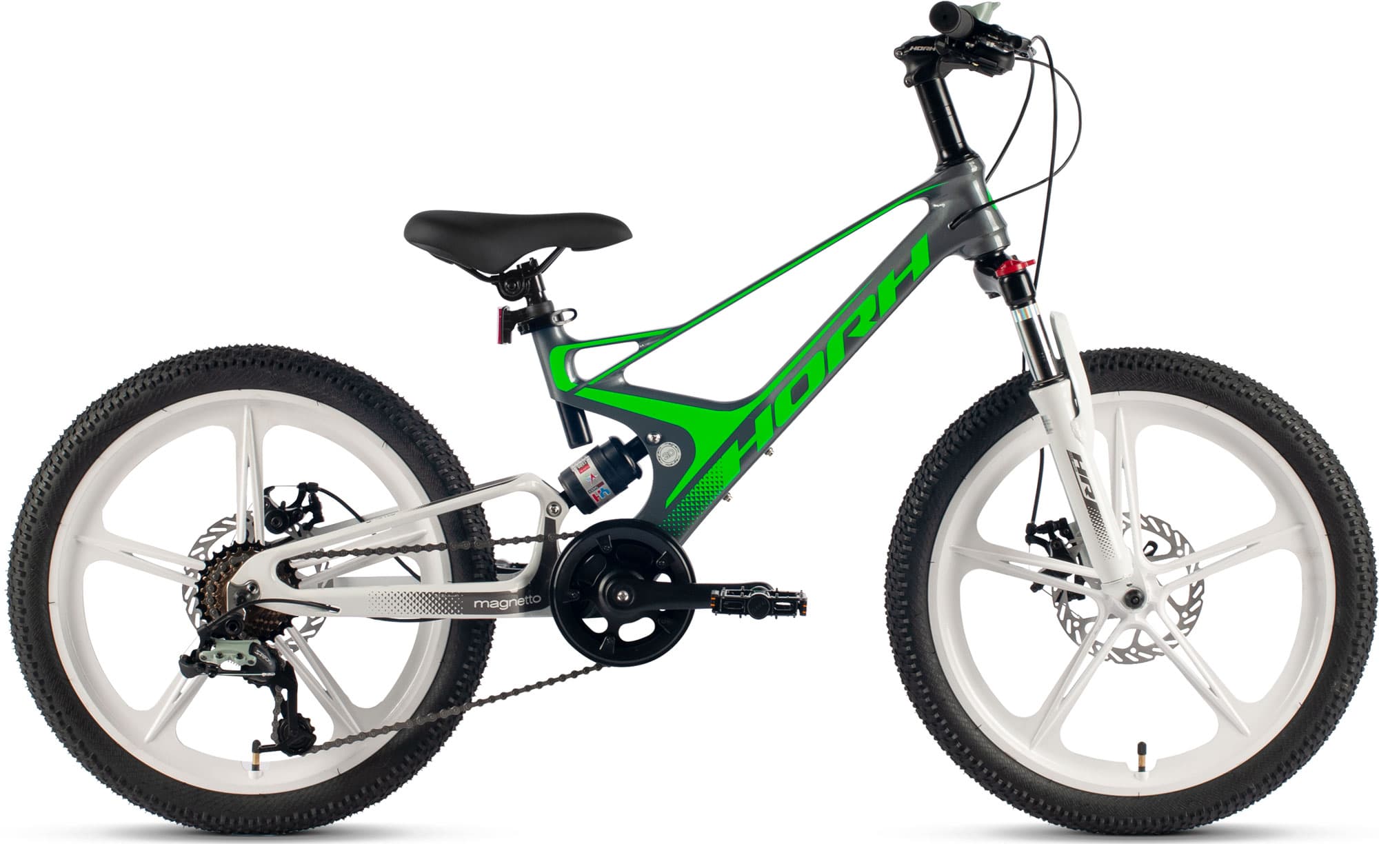 Велосипед HORH MAGNETTO HMGNT20 20" (2024) Grey-Green-White