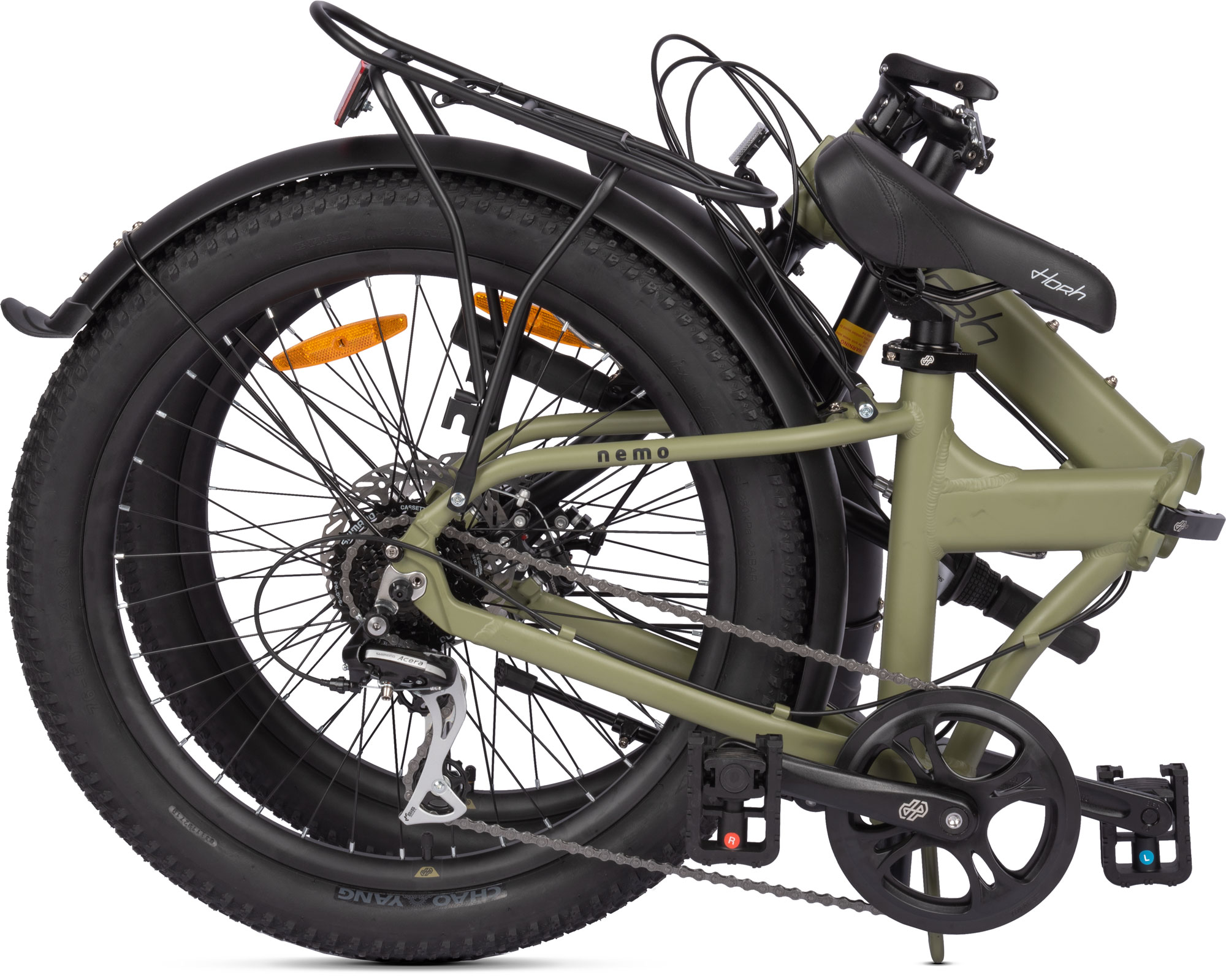 Велосипед HORH NEMO FAT 8SP MD 24" (2025) Dark Green