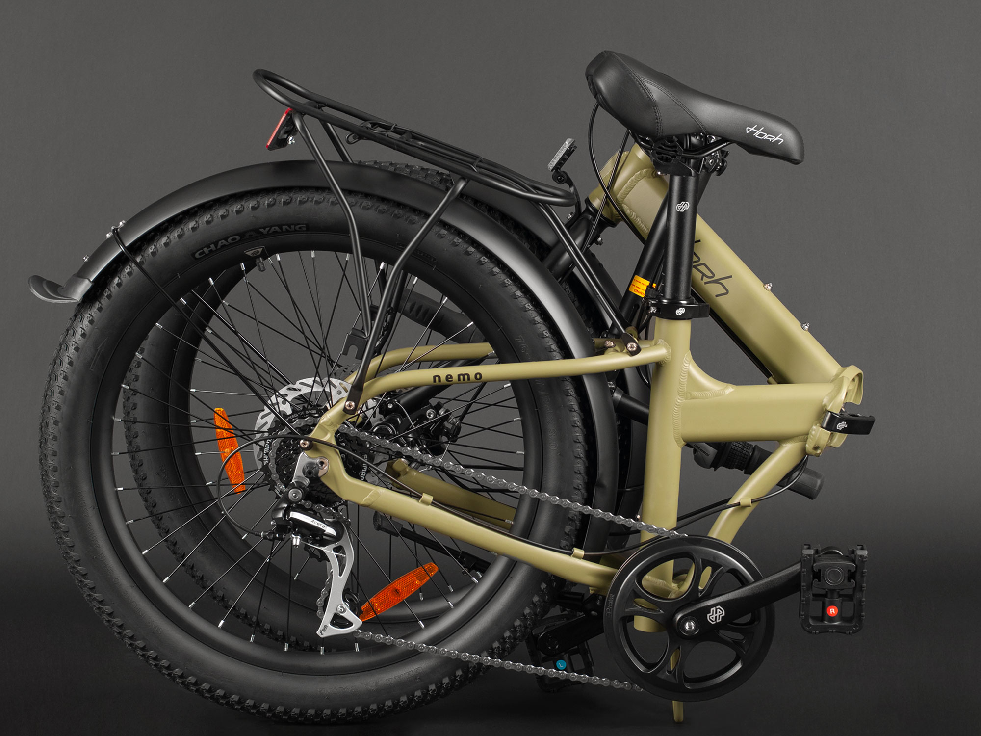 Велосипед HORH NEMO FAT 8SP MD 24" (2025) Dark Green