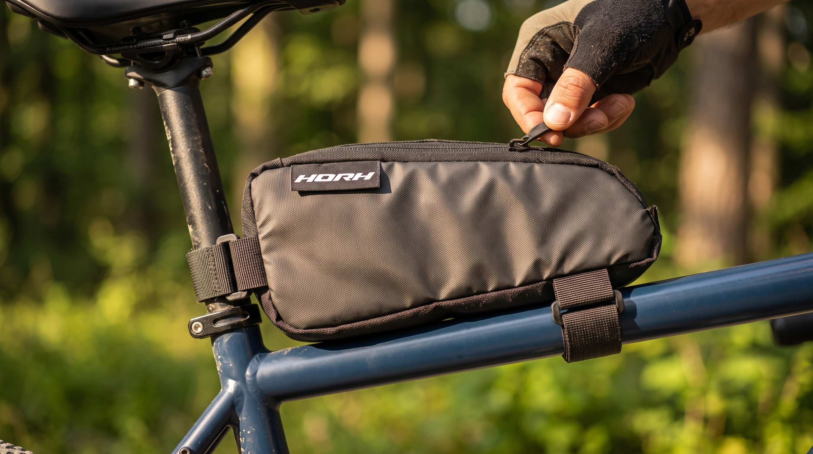Сумка на раму HORH Bikepacking 21х10х5см черный