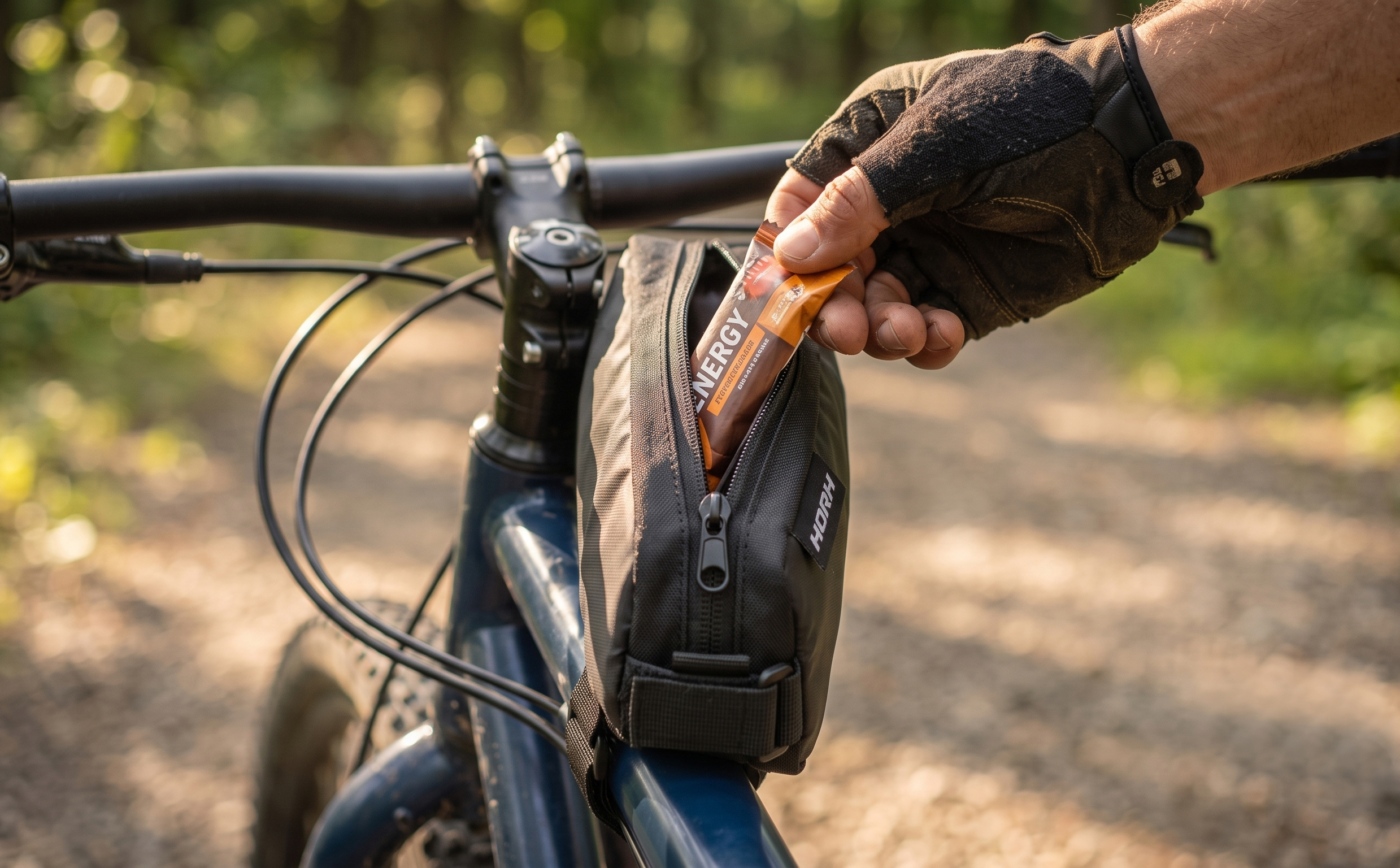 Сумка на раму HORH Bikepacking 21х10х5см черный