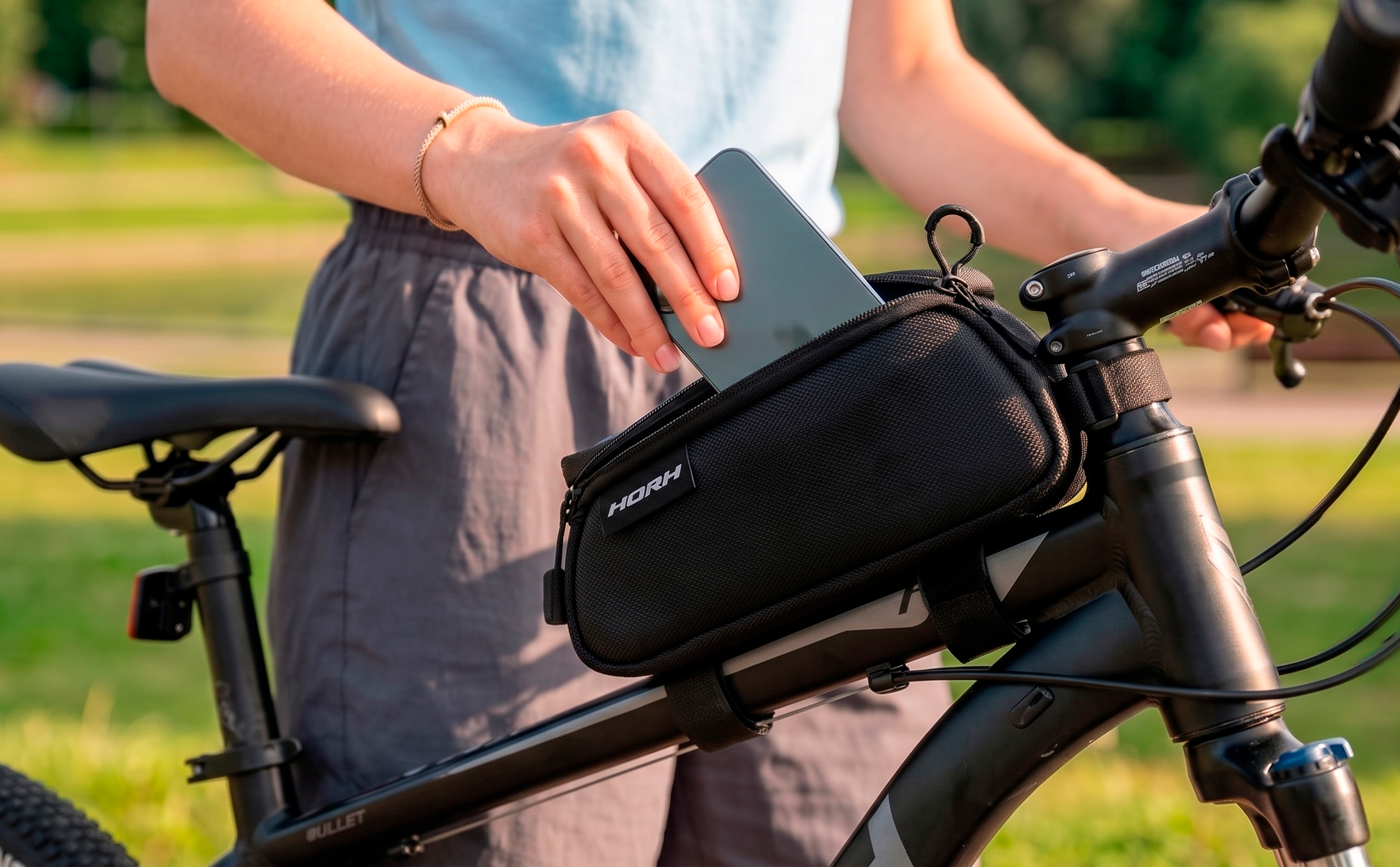 Сумка на раму HORH Bikepacking 31х10х5см черный