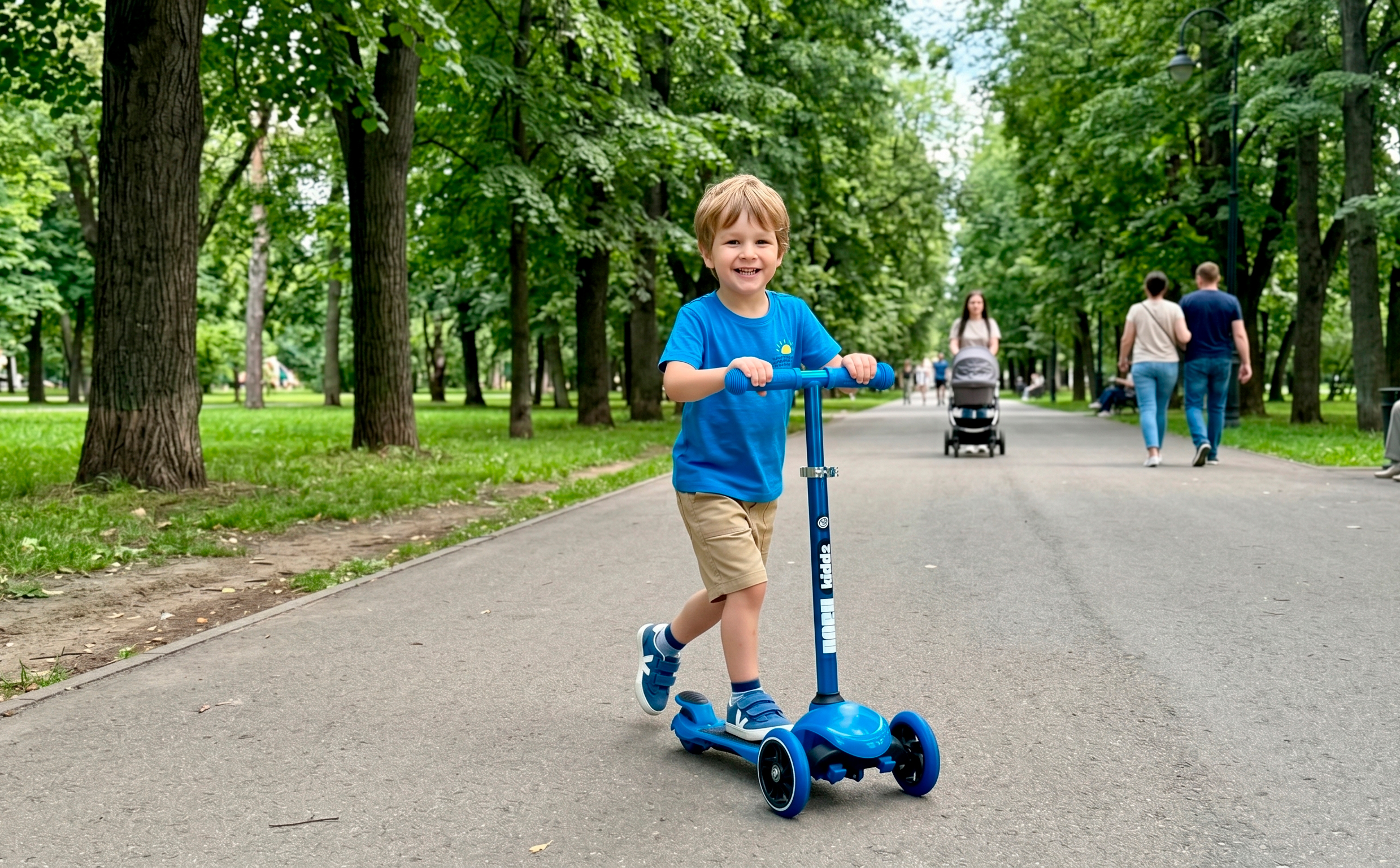 Самокат трехколесный HORH Kiddy SX синий