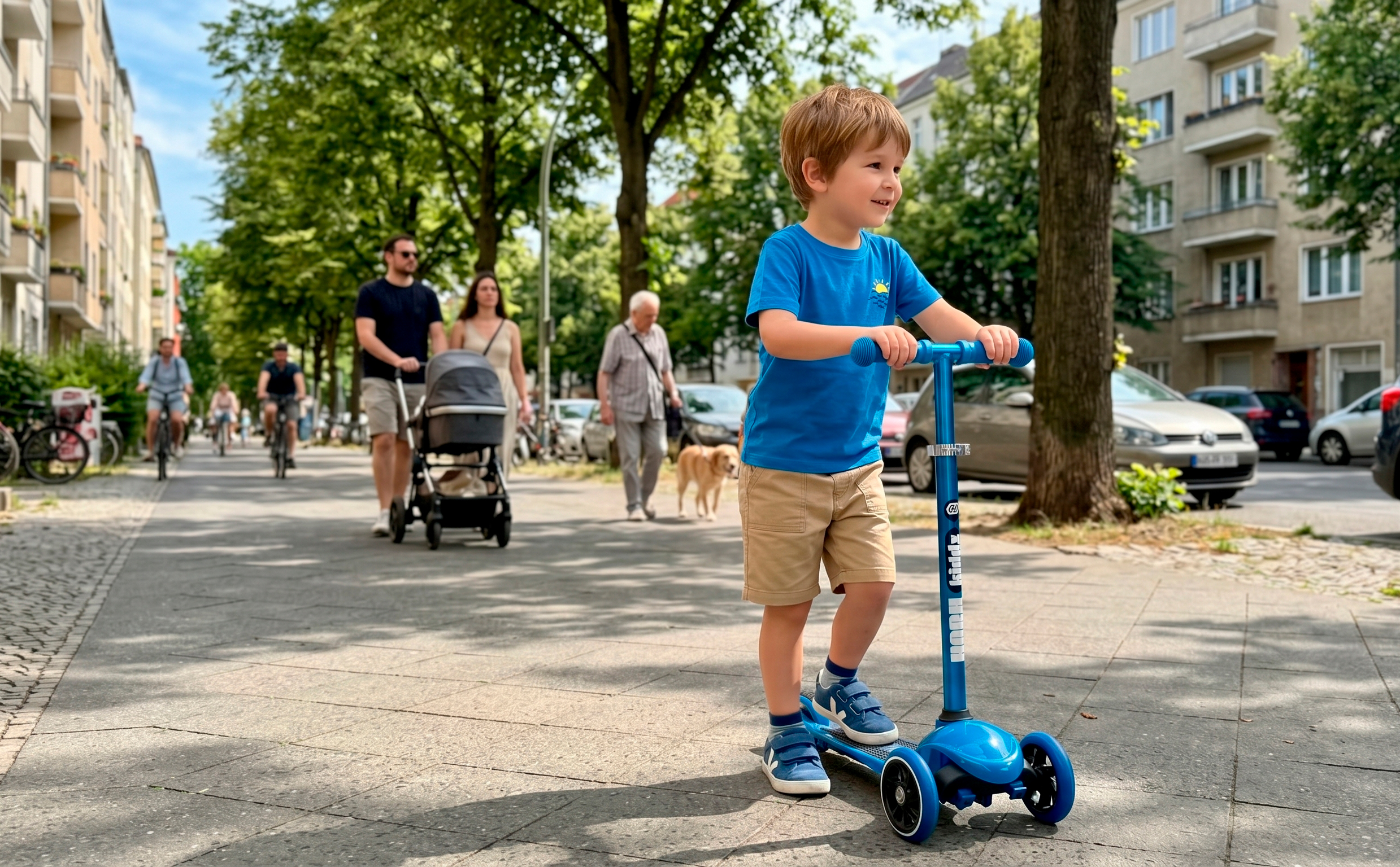 Самокат трехколесный HORH Kiddy SX синий