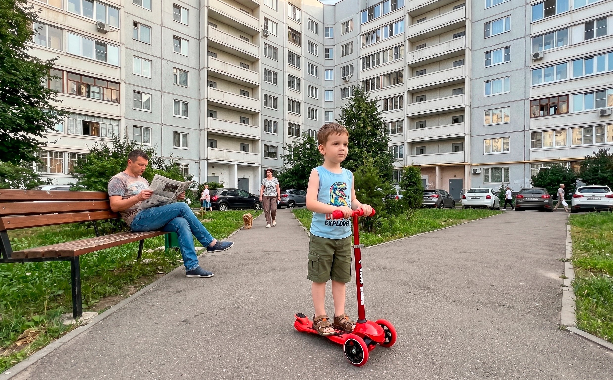 Самокат трехколесный HORH Kiddy SX красный