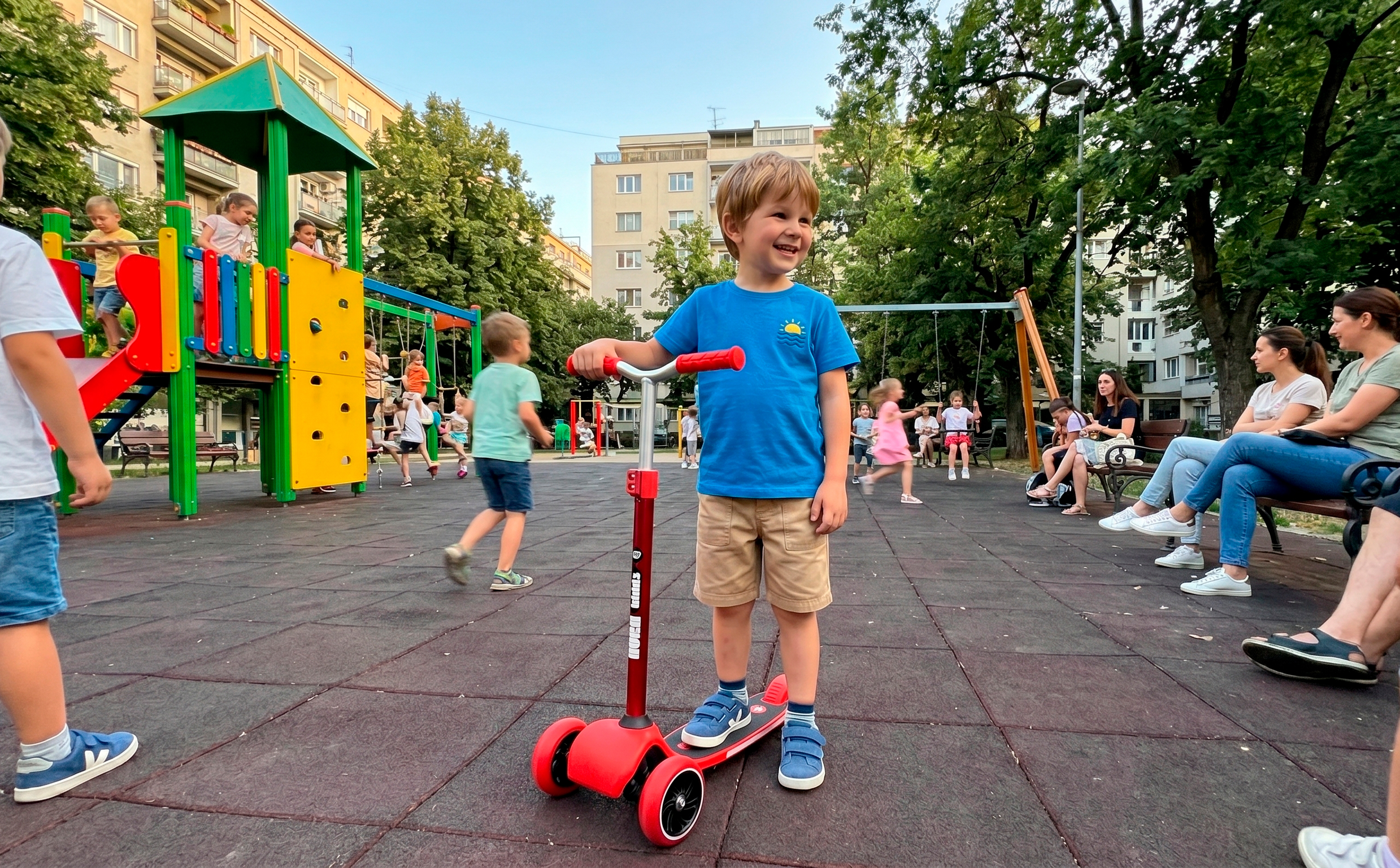 Самокат трехколесный HORH Kiddy TN красный