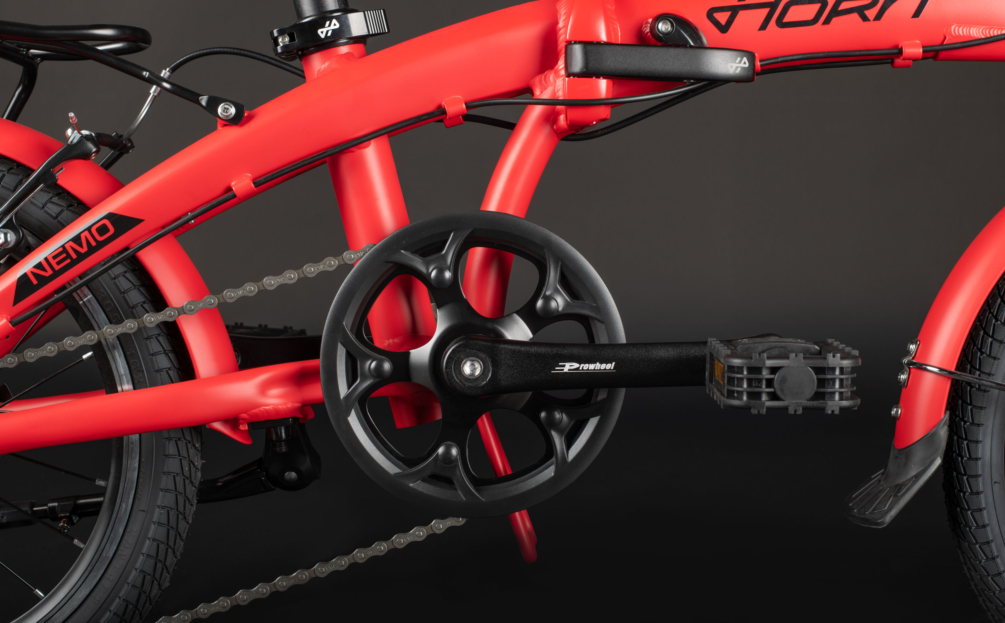 Велосипед HORH NEMO 7SP VB 16" (2025) Red-Black