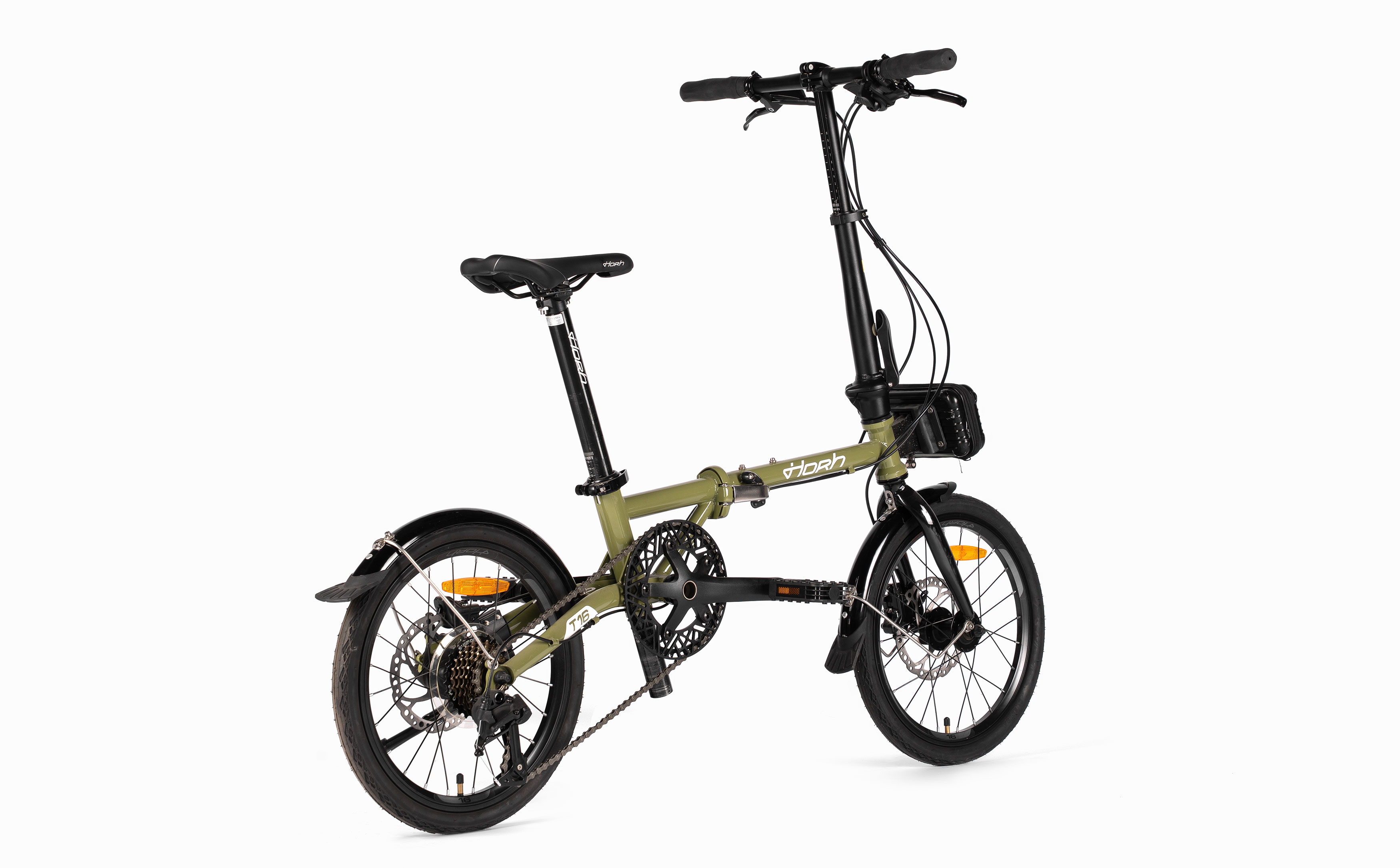 Велосипед HORH T16 16" (2024) Khaki Green-White