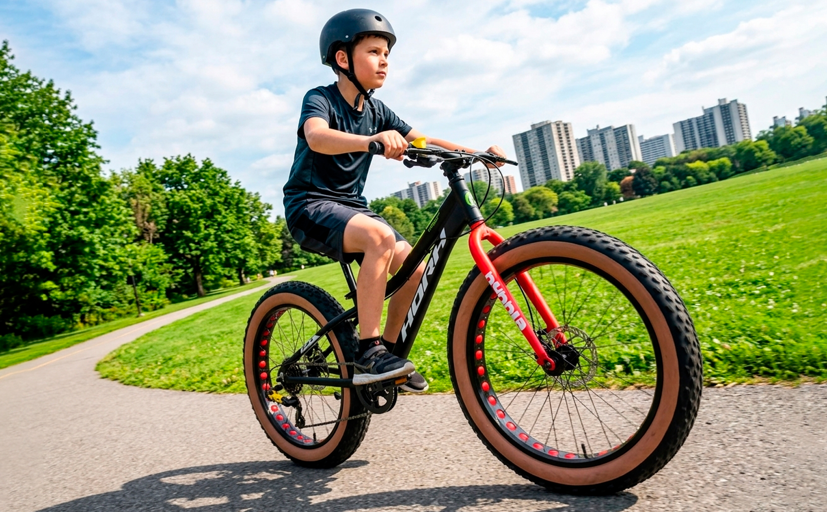 Велосипед HORH BUBBLE 24" (2024) Black-Red