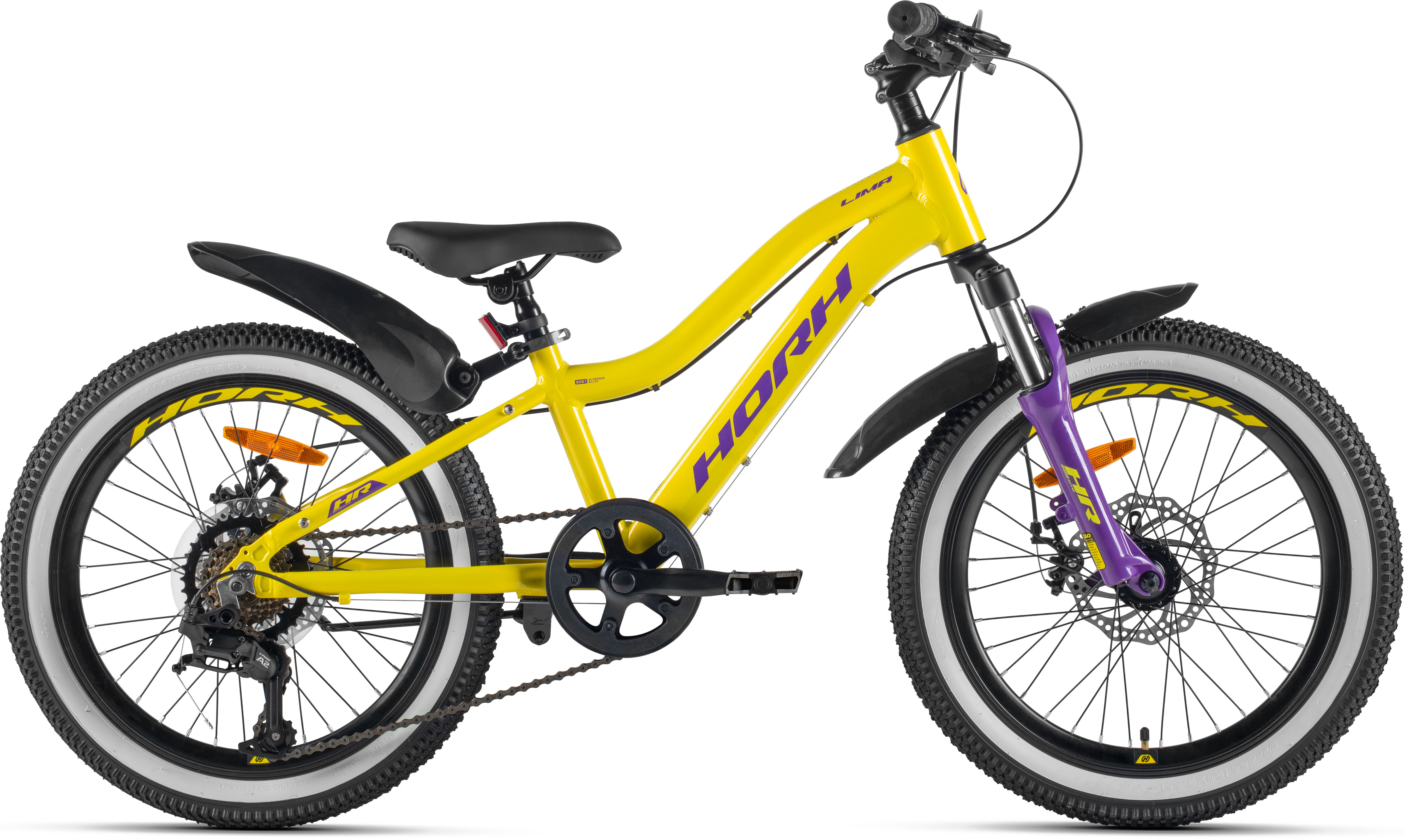 Велосипед HORH LIMA HTina 20" (2024) Yellow-Purple