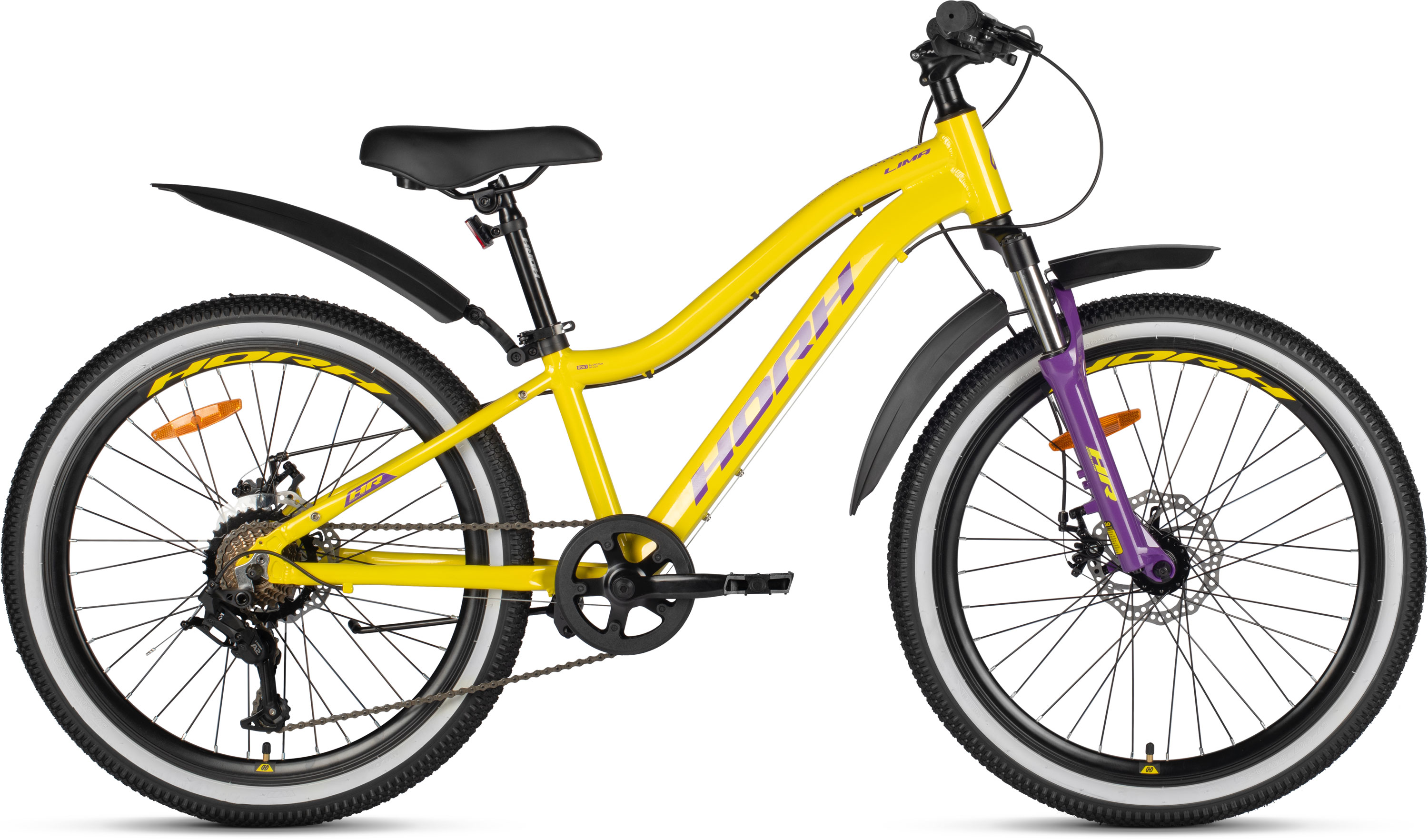 Велосипед HORH LIMA 4.0 LMD 24" (2025) Yellow-Purple