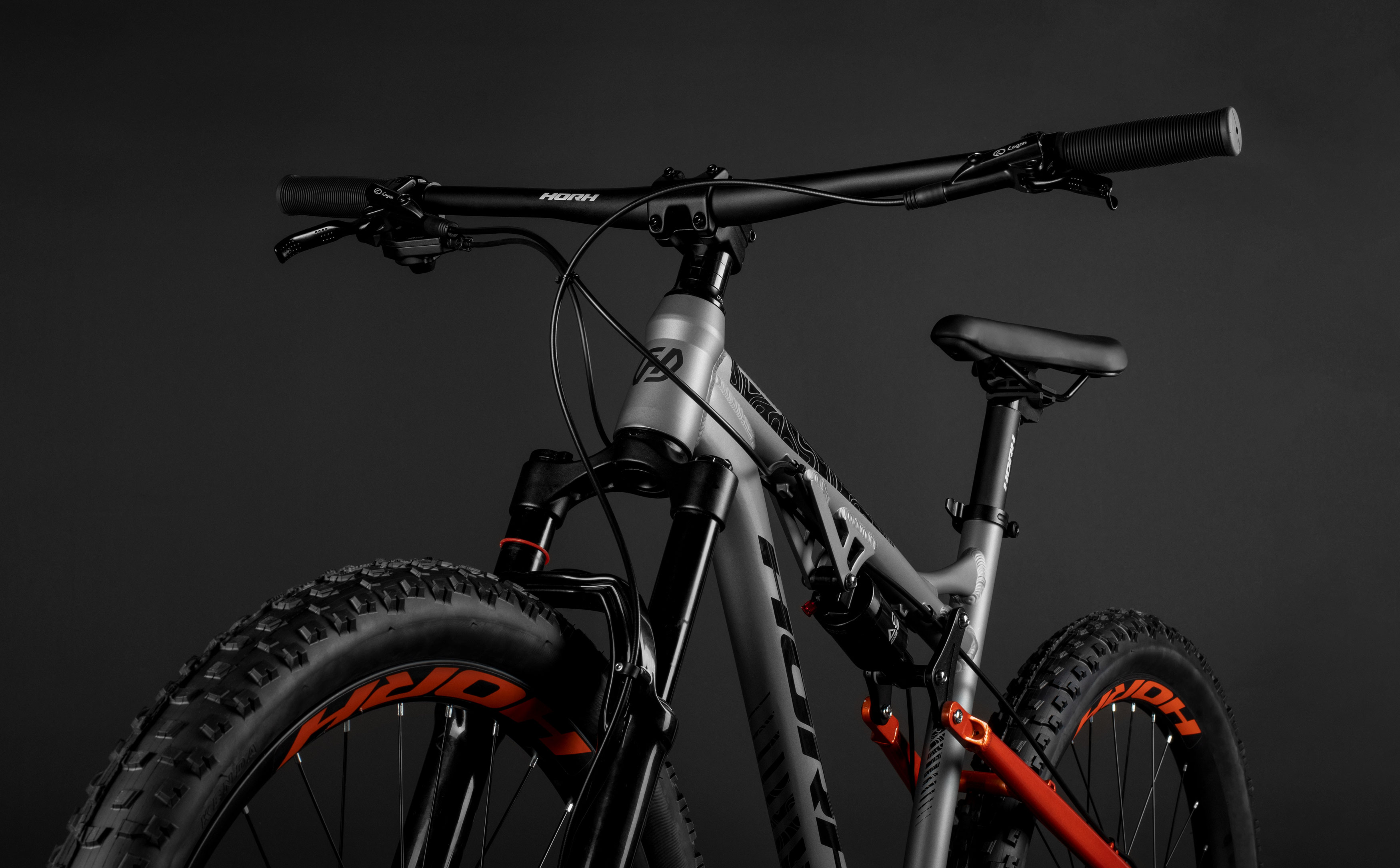 Велосипед HORH BEAVER PLUS 27.5" (2025) Grey-Orange