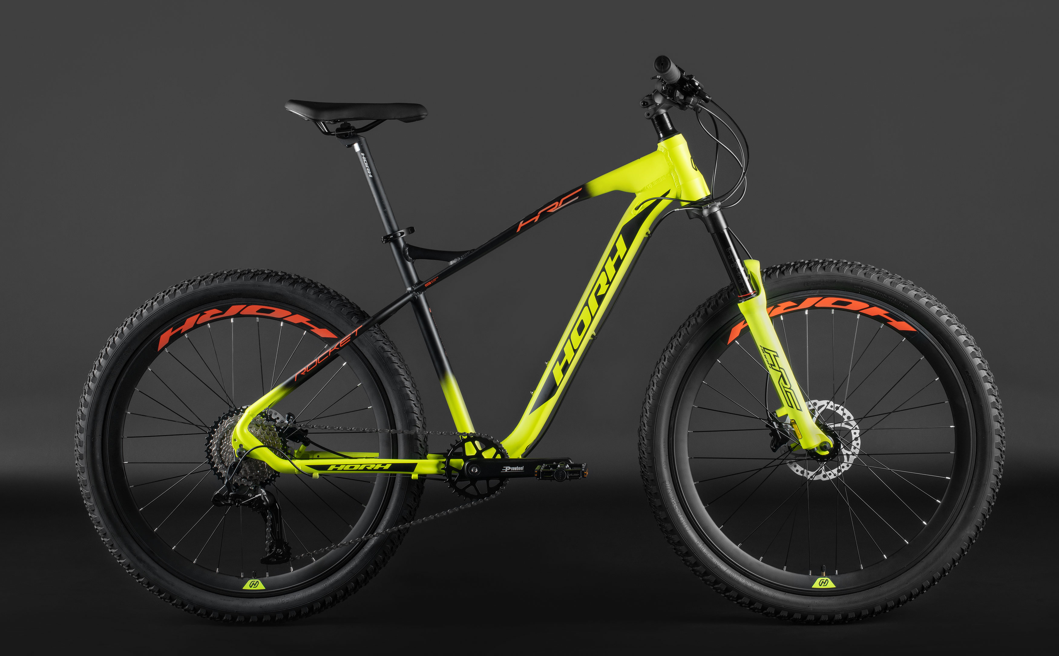 Велосипед HORH ROCKET PLUS 27.5+ (2025) Yellow-Black