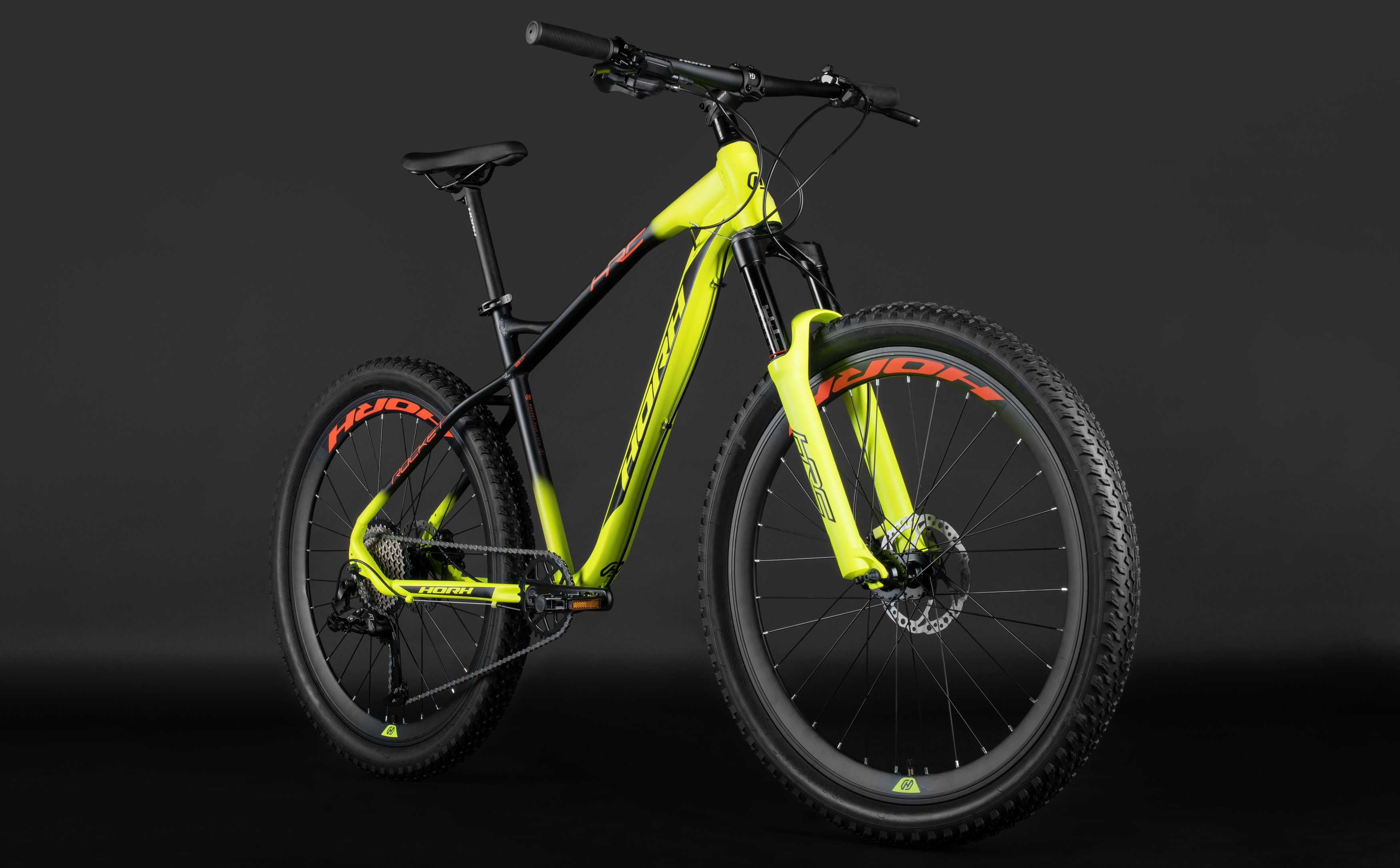 Велосипед HORH ROCKET PLUS 27.5+ (2025) Yellow-Black