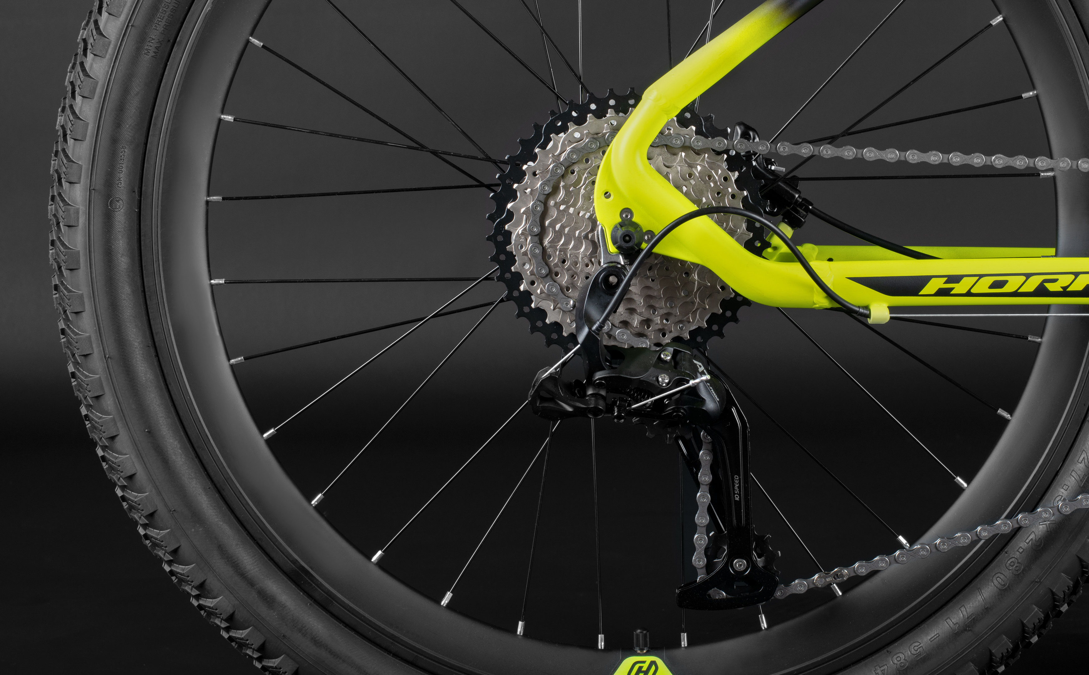Велосипед HORH ROCKET PLUS 27.5+ (2025) Yellow-Black