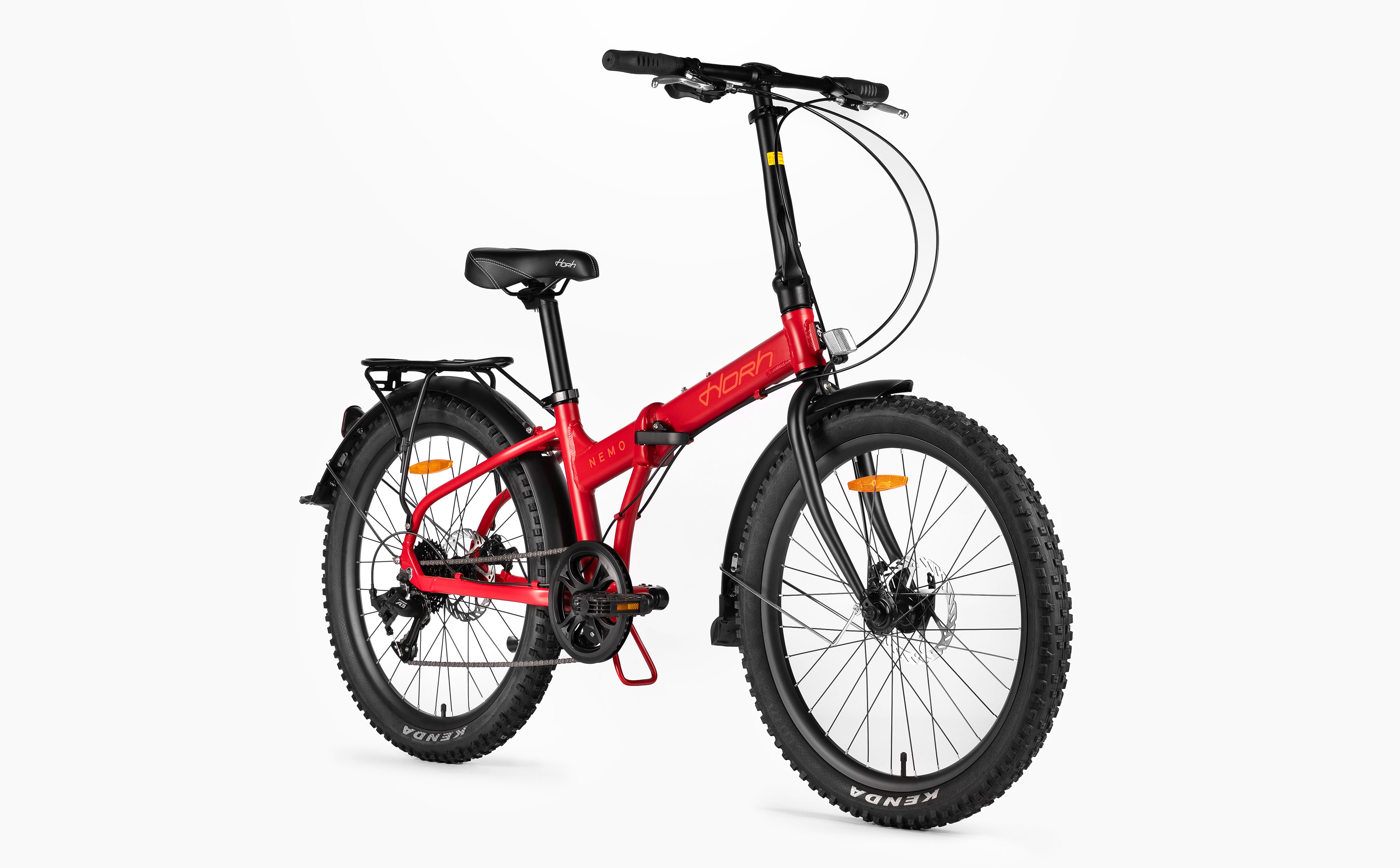 Велосипед HORH NEMO FAT 8SP MD 24" (2026) Red-Orange