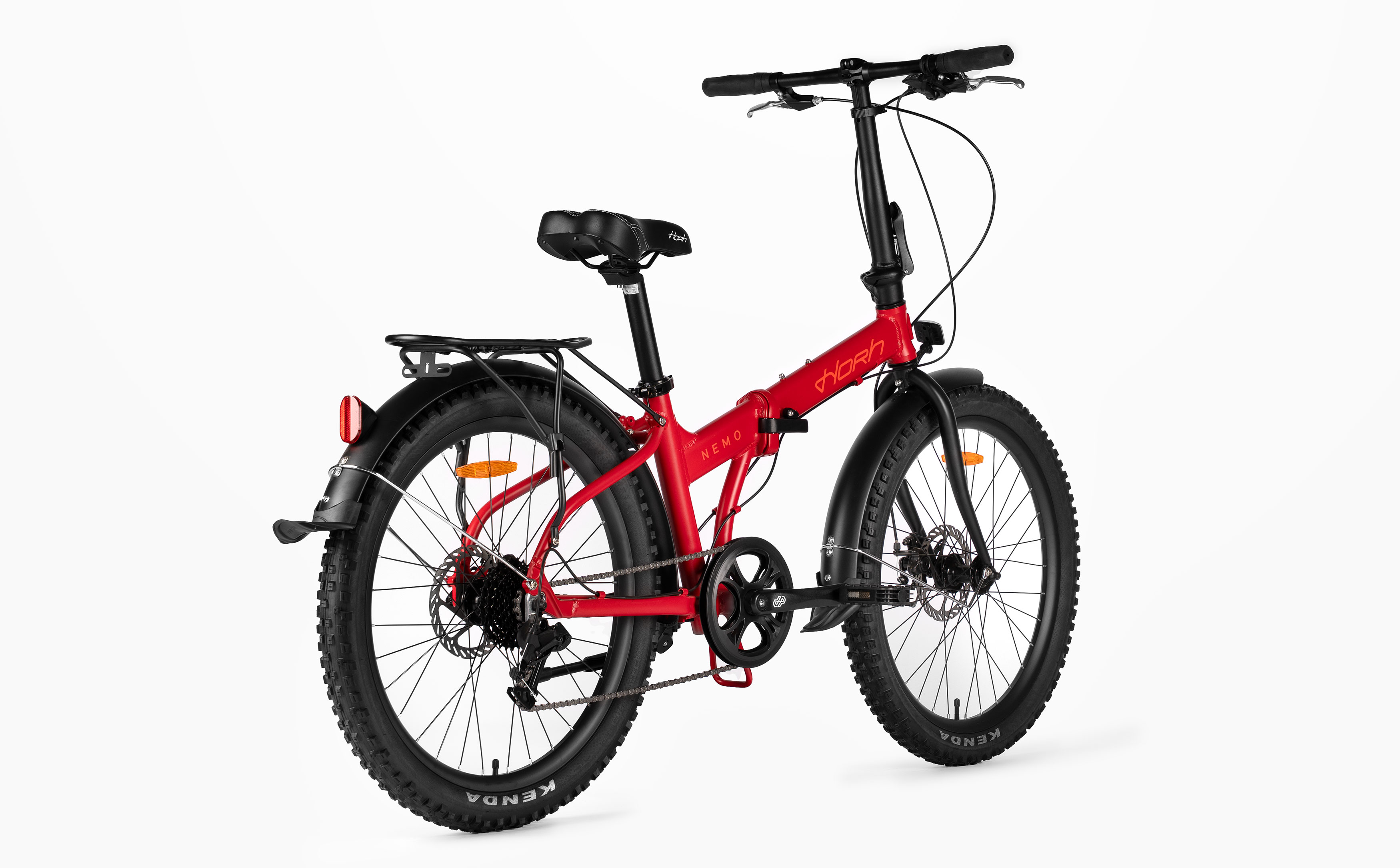 Велосипед HORH NEMO FAT 8SP MD 24" (2026) Red-Orange