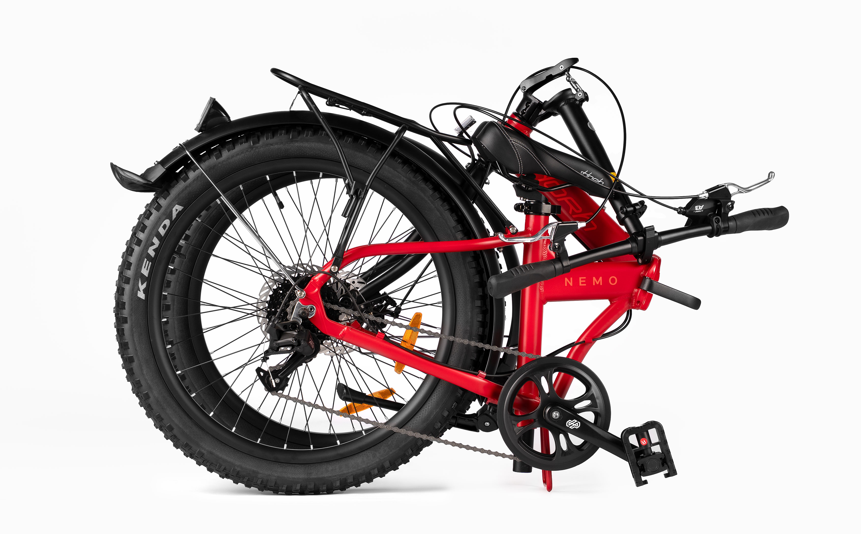 Велосипед HORH NEMO FAT 8SP MD 24" (2026) Red-Orange