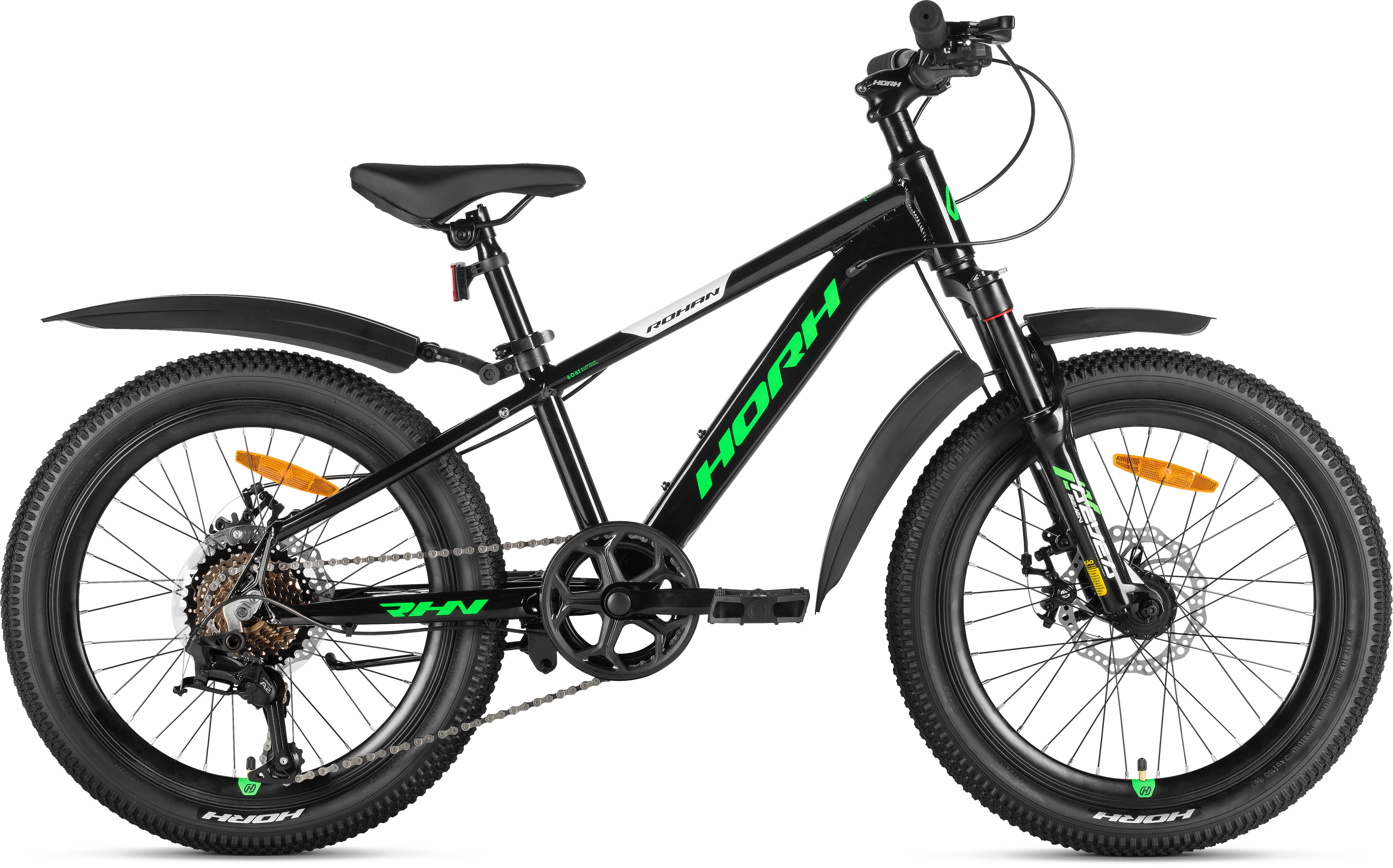 Велосипед HORH ROHAN 2.0 RMD 20" (2026) Black-Green-White
