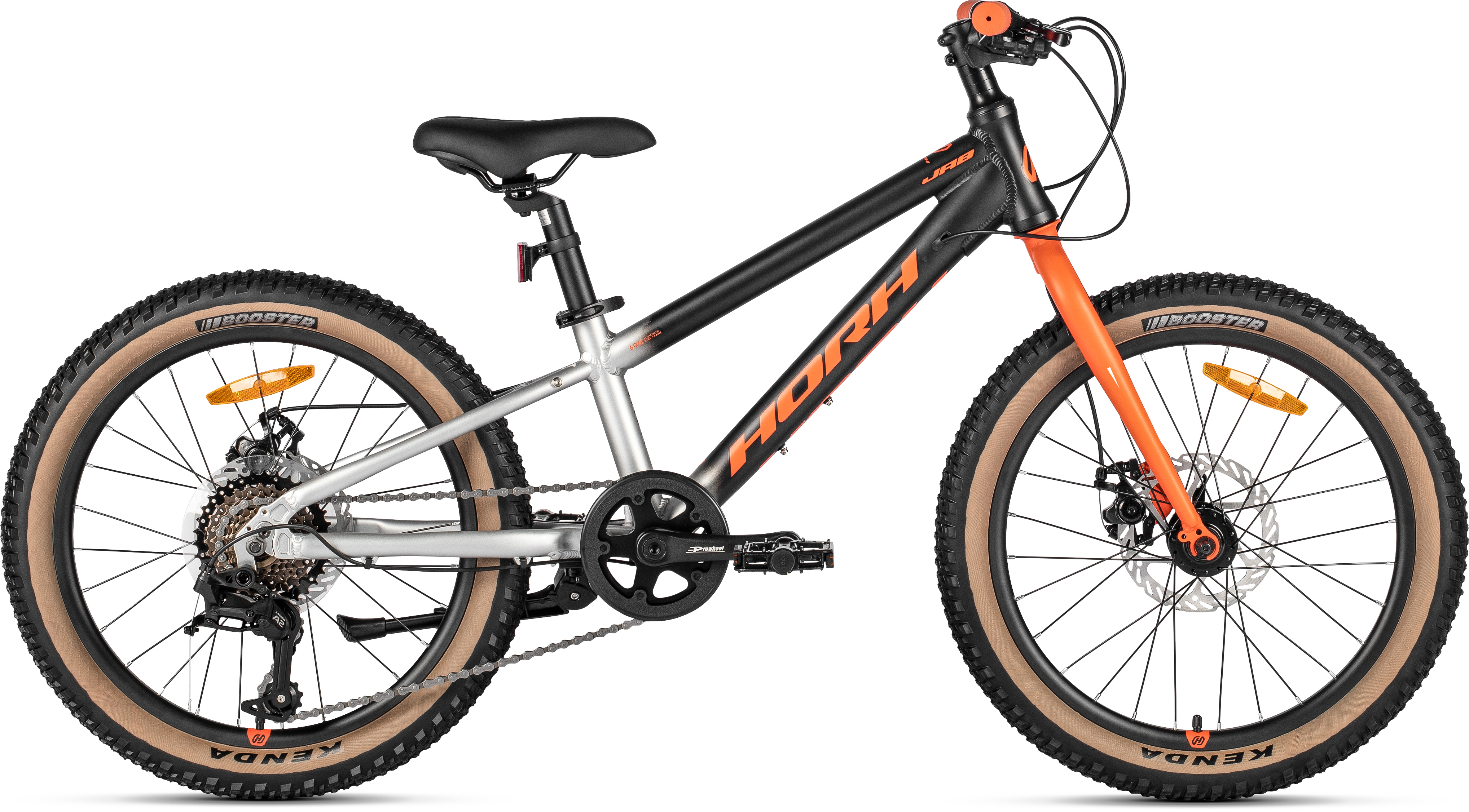 Велосипед HORH JAB 2.0 JRMD 20" (2026) Black-Grey-Orange