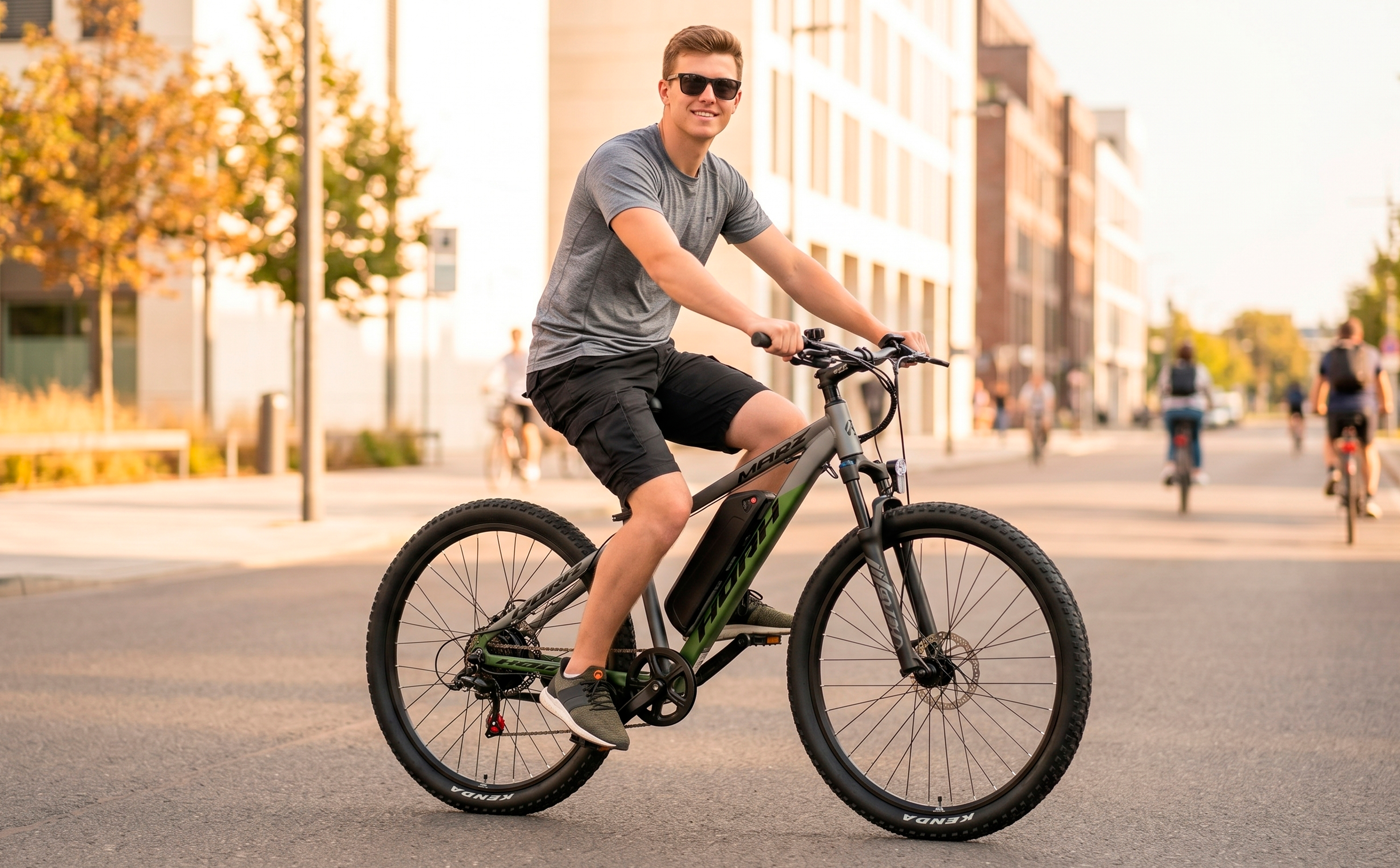 Электровелосипед HORH Marz 27,5" 500W (2026) Grey-Green