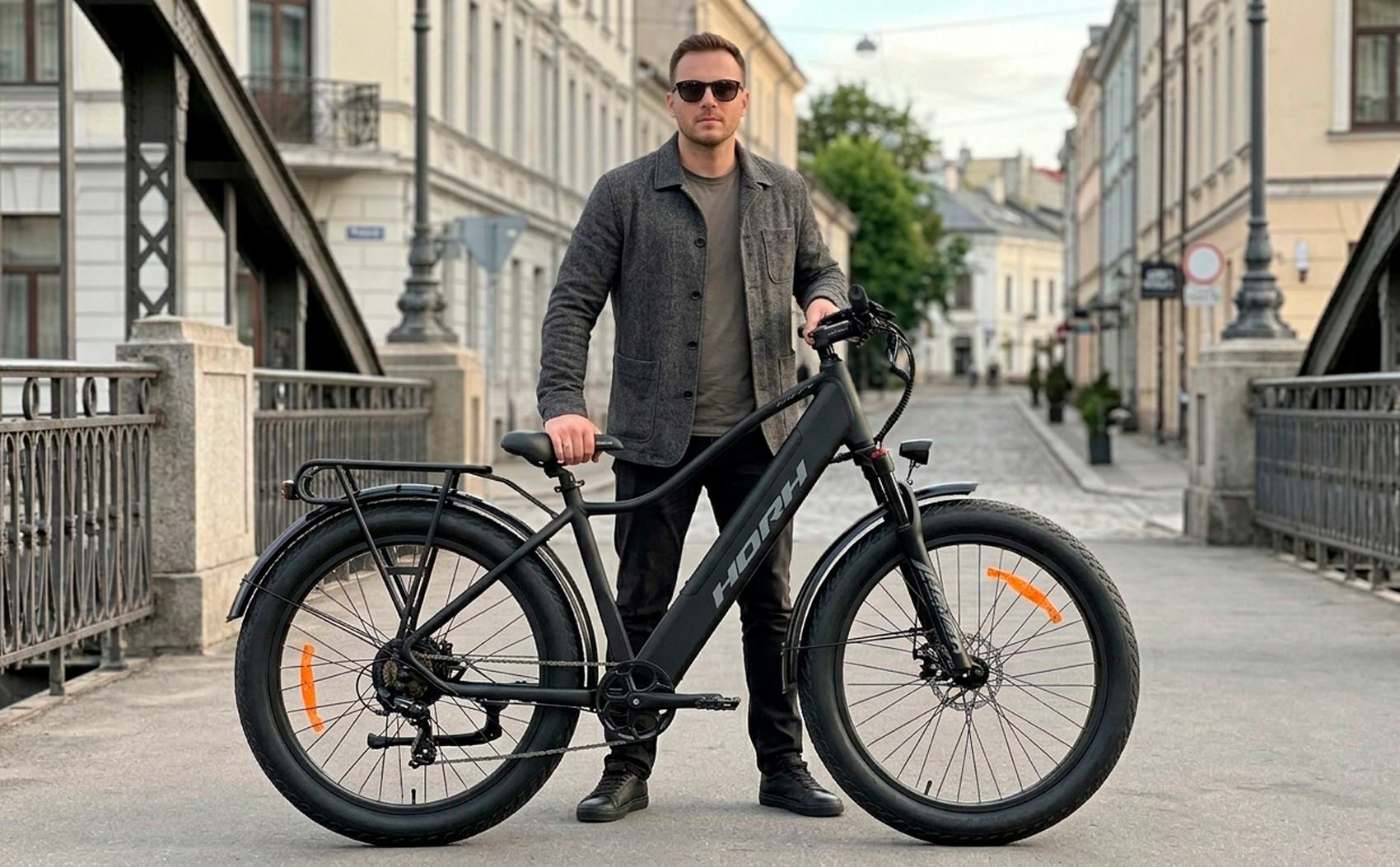 Велосипед HORH WATT 26" 750W (2026) Matt Black