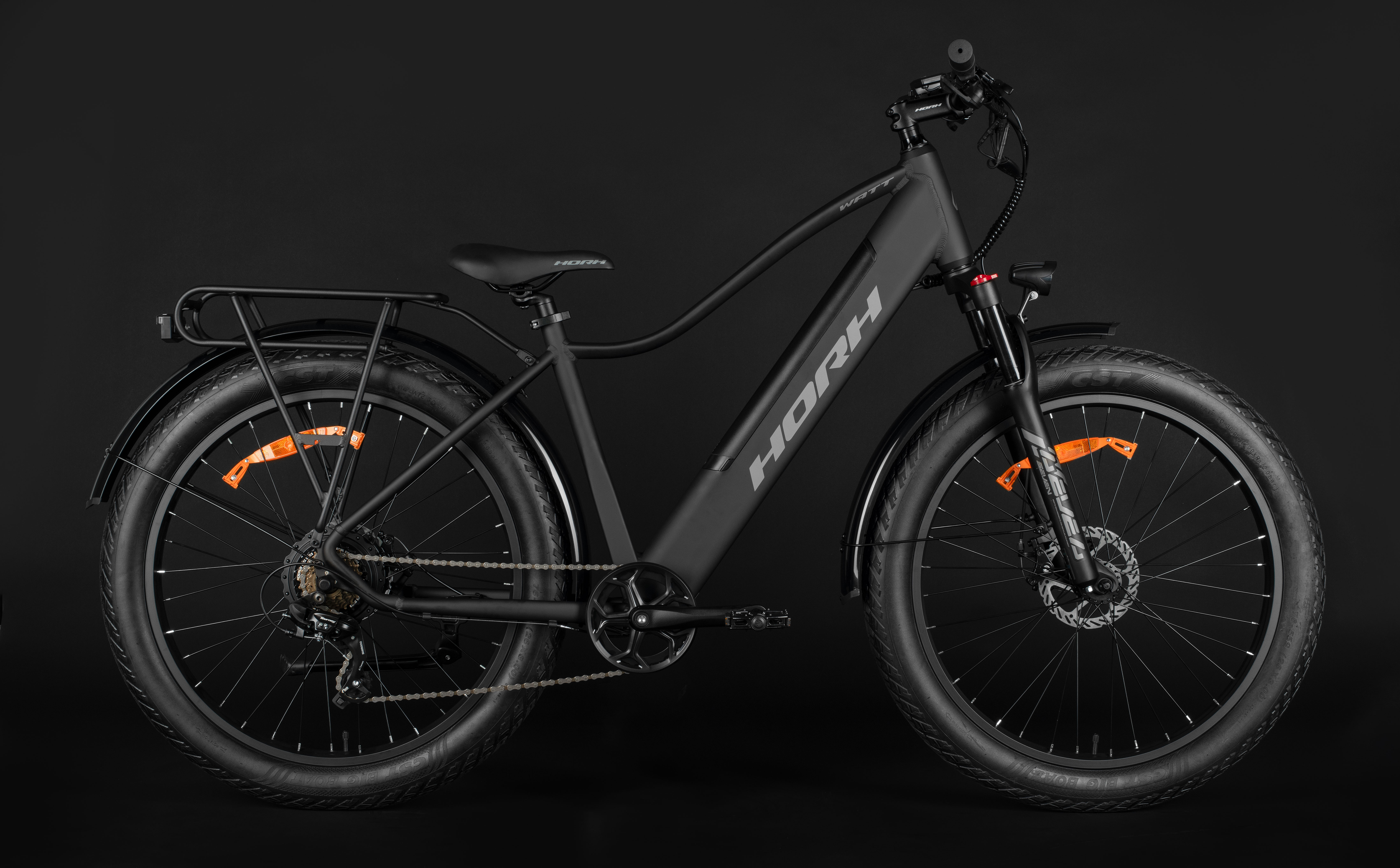 Велосипед HORH WATT 26" 750W (2026) Matt Black