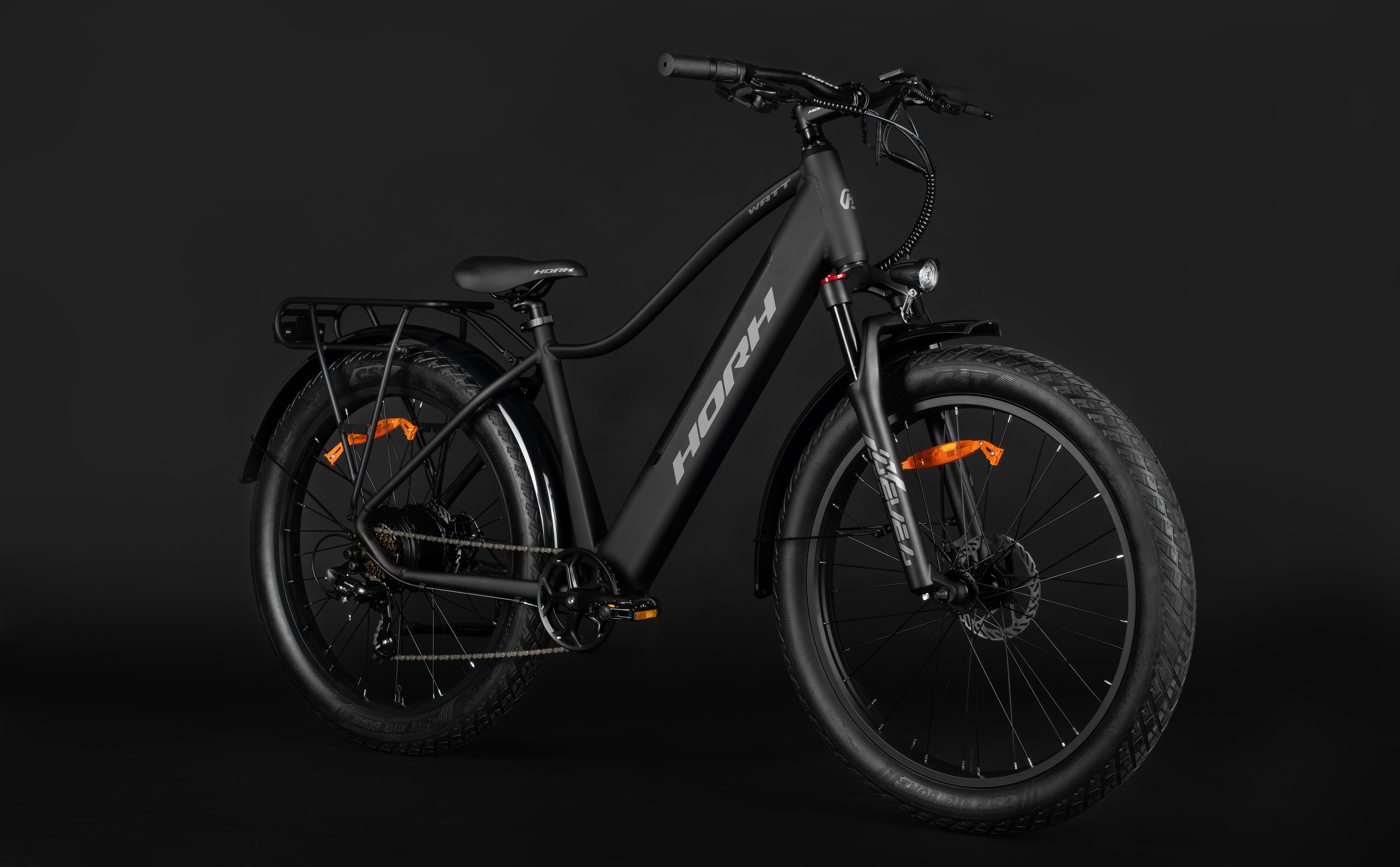 Велосипед HORH WATT 26" 750W (2026) Matt Black