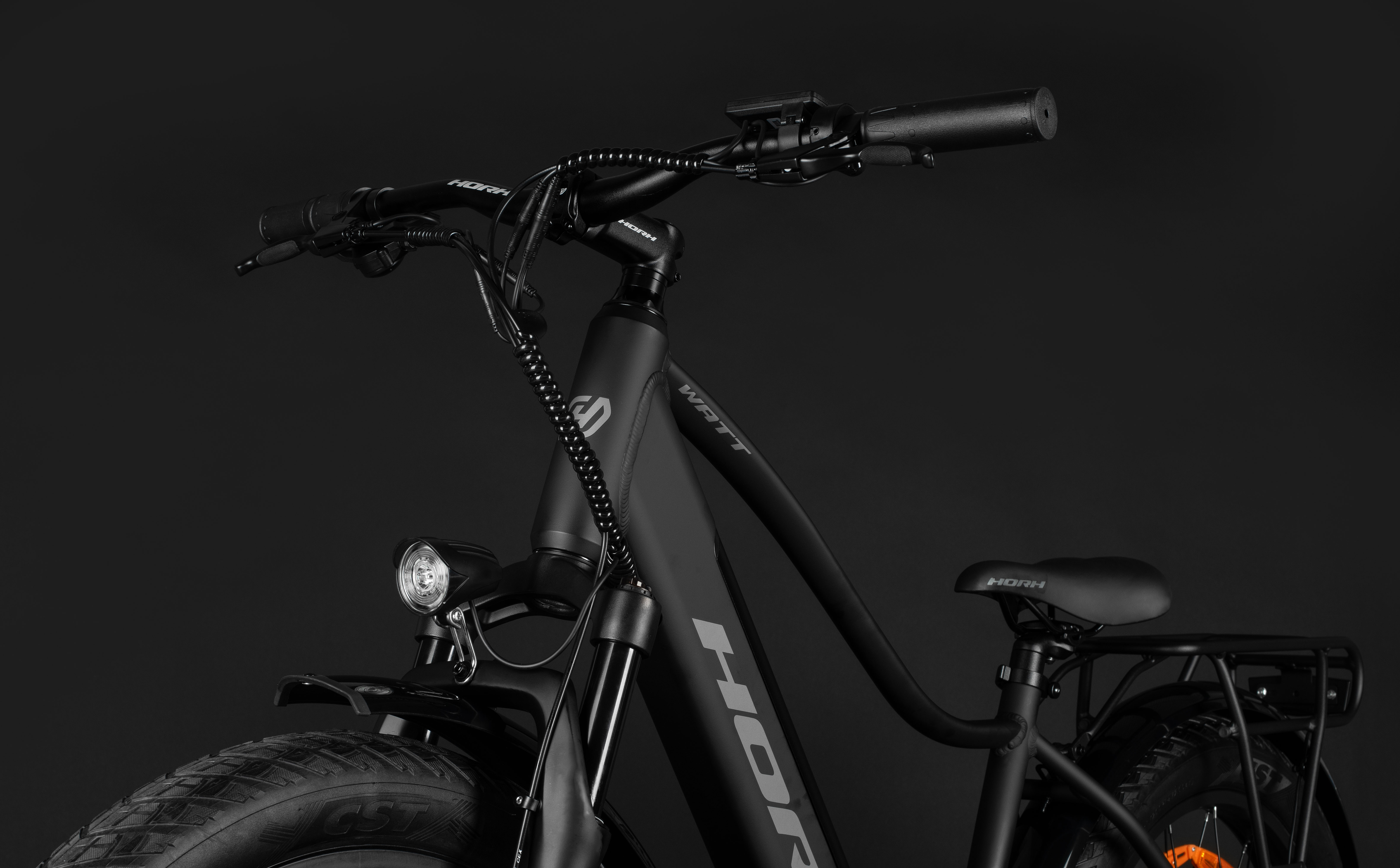 Велосипед HORH WATT 26" 750W (2026) Matt Black