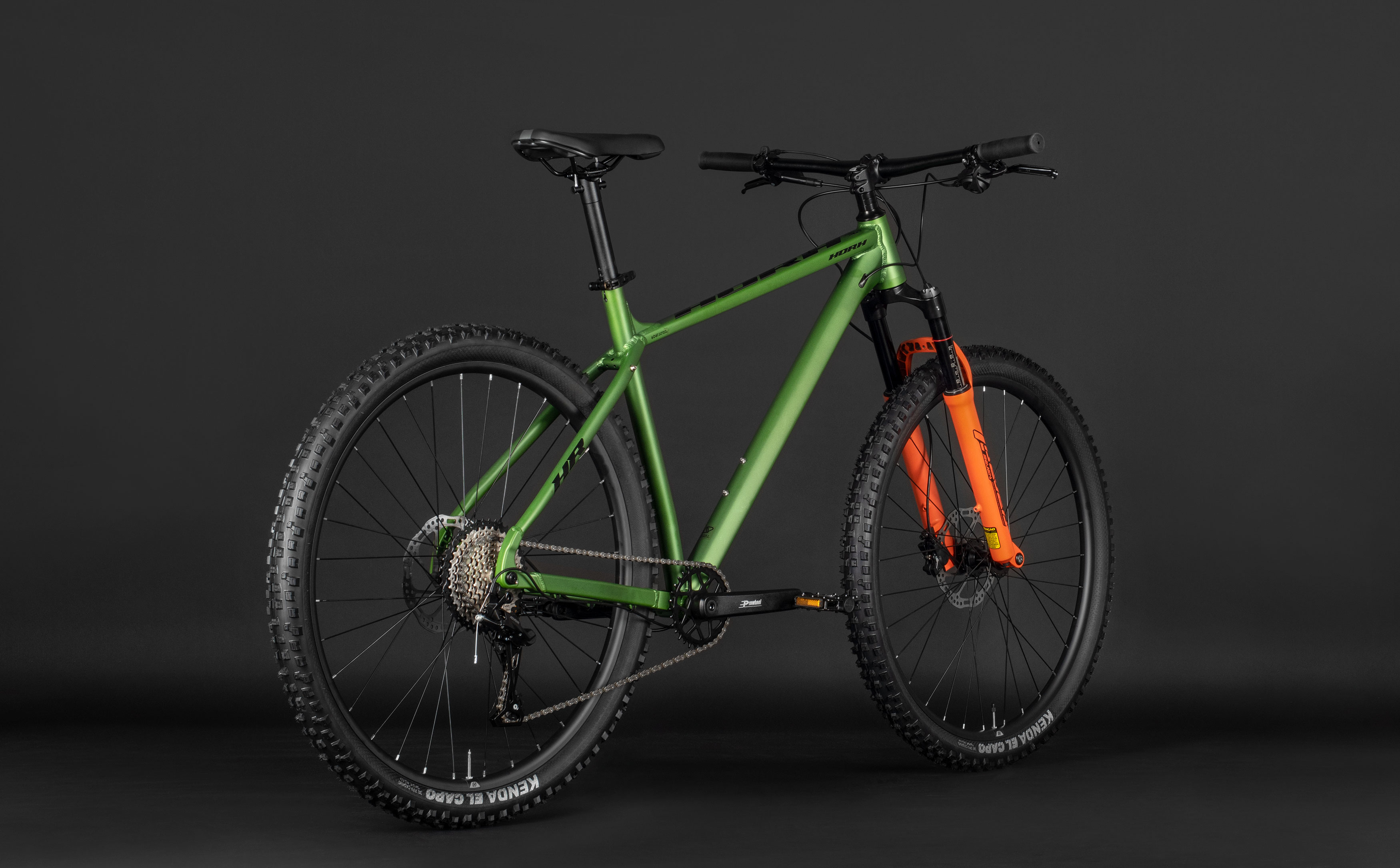 Велосипед HORH ROOT 29" (2026) Matt Green-Orange