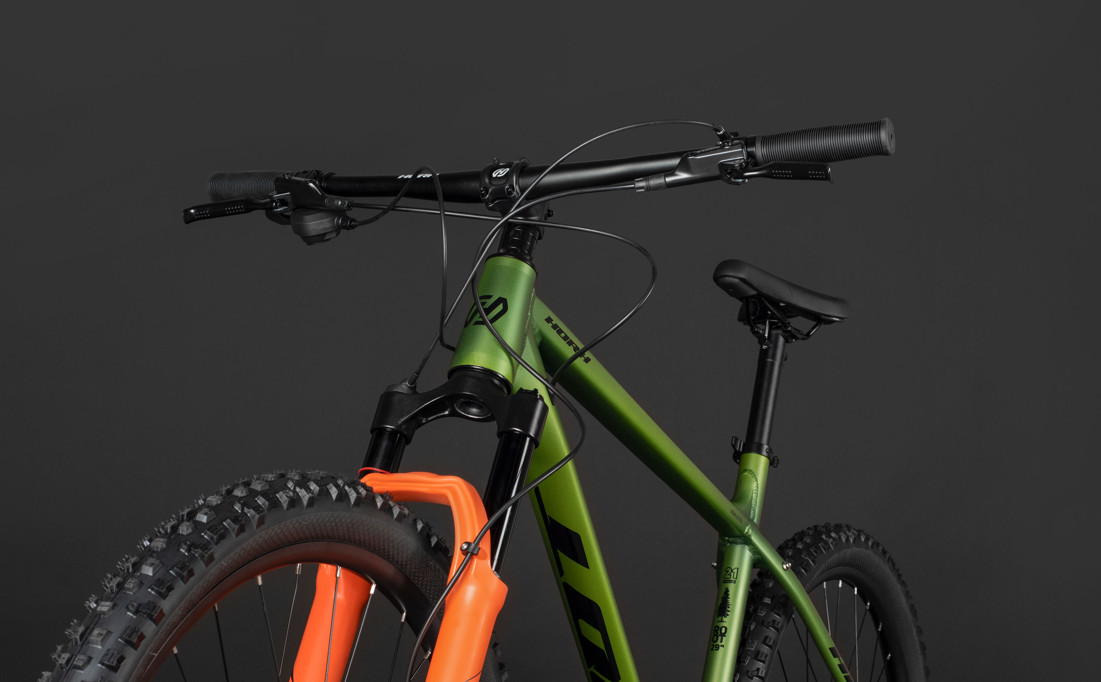 Велосипед HORH ROOT 29" (2026) Matt Green-Orange