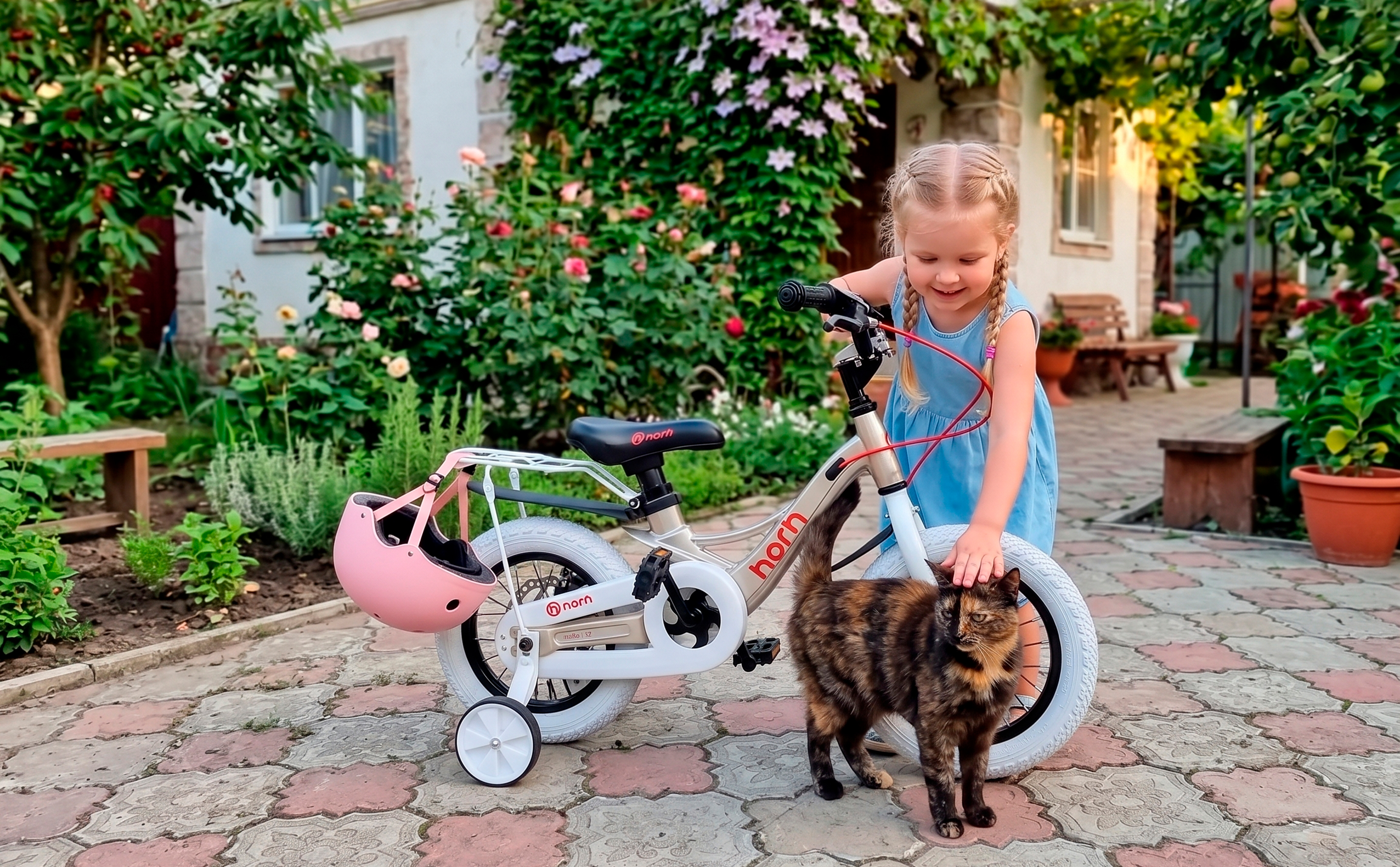 Велосипед HORH MILLIE 12" (2026) Peach-White