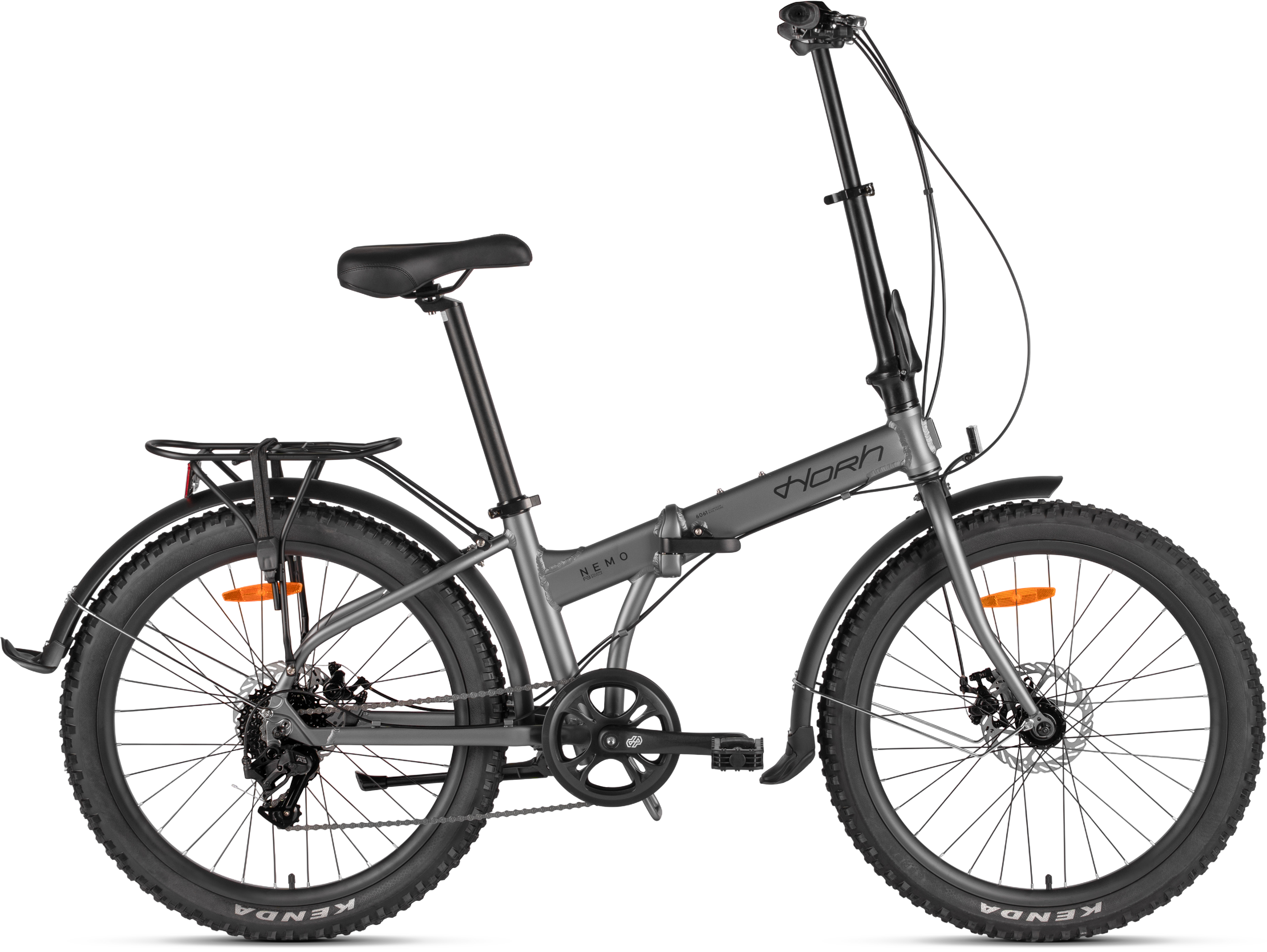 Велосипед HORH NEMO FAT 8SP MD 24" (2026) Dark Grey