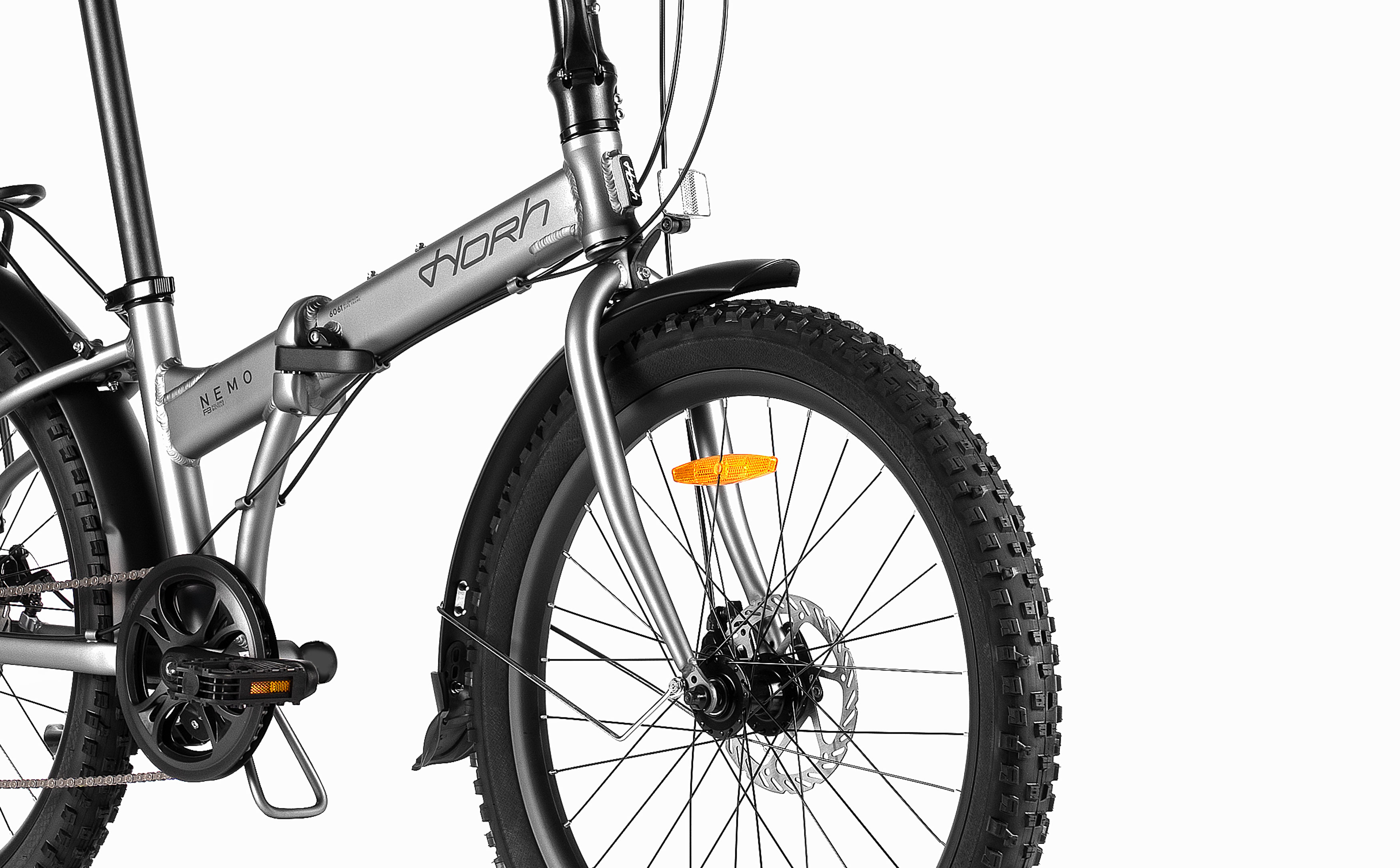 Велосипед HORH NEMO FAT 8SP MD 24" (2026) Dark Grey