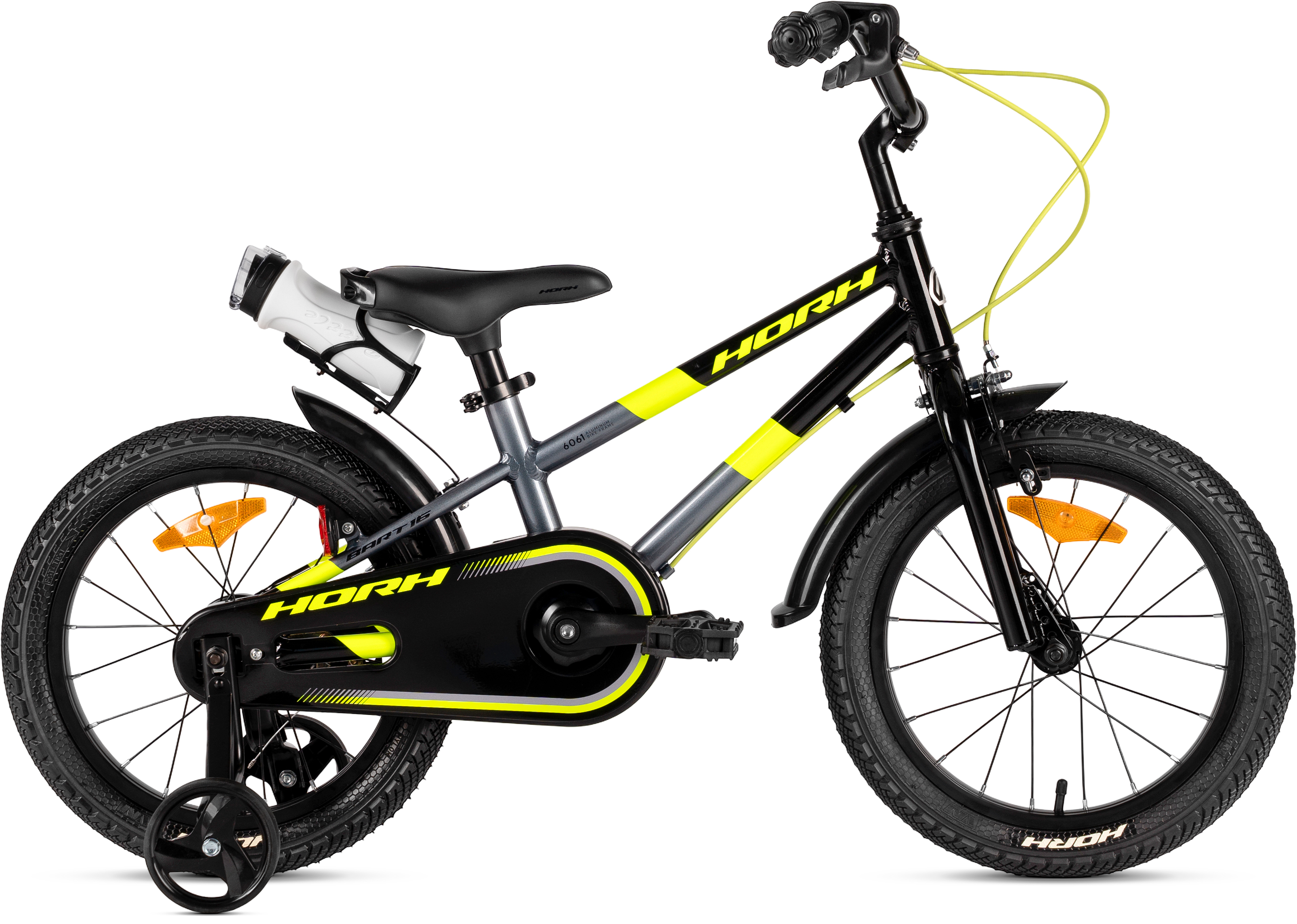 Велосипед HORH BART 16" (2026) Black-Grey-Lime